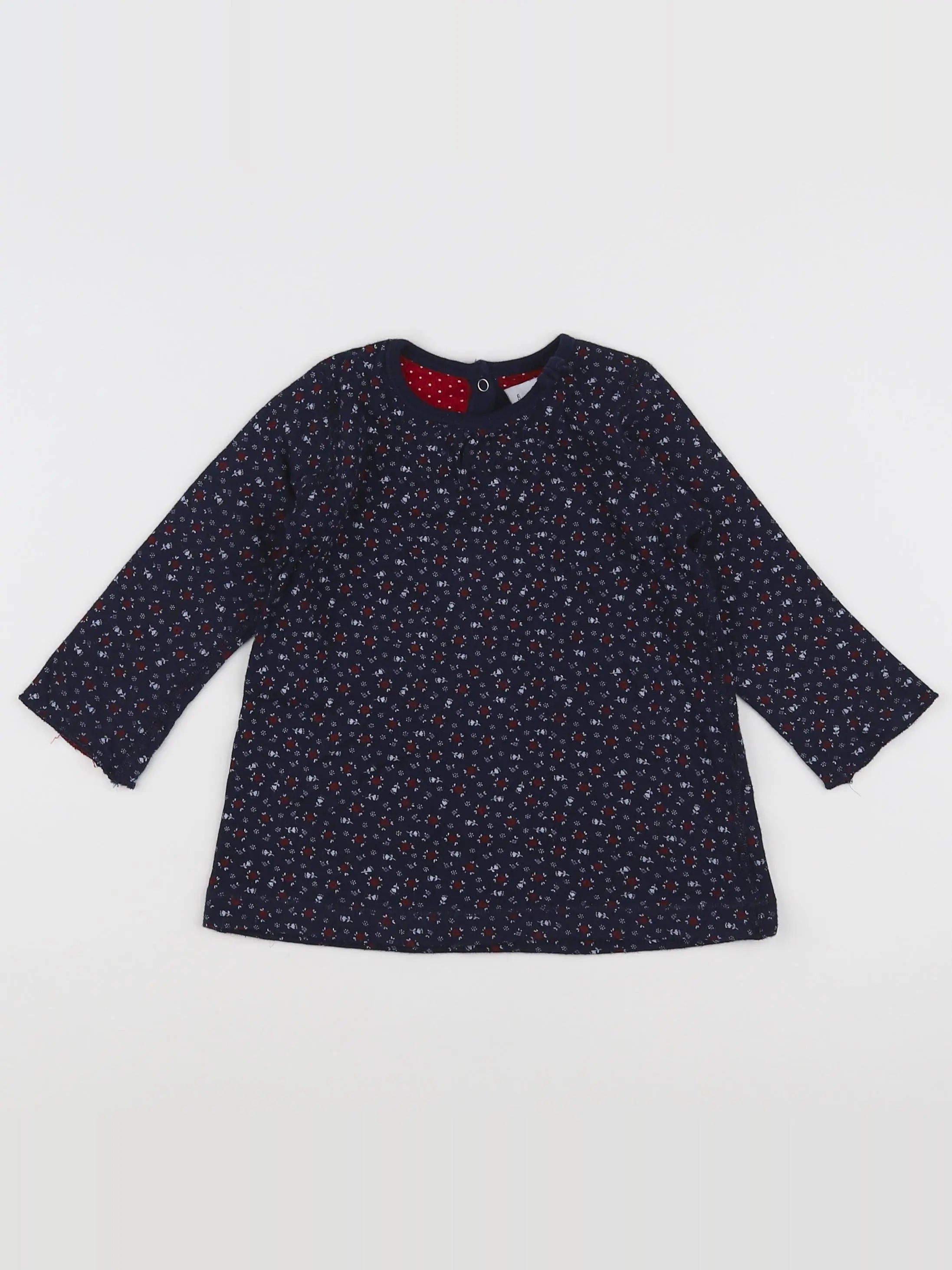 Petit Bateau - robe bleu - 6 mois