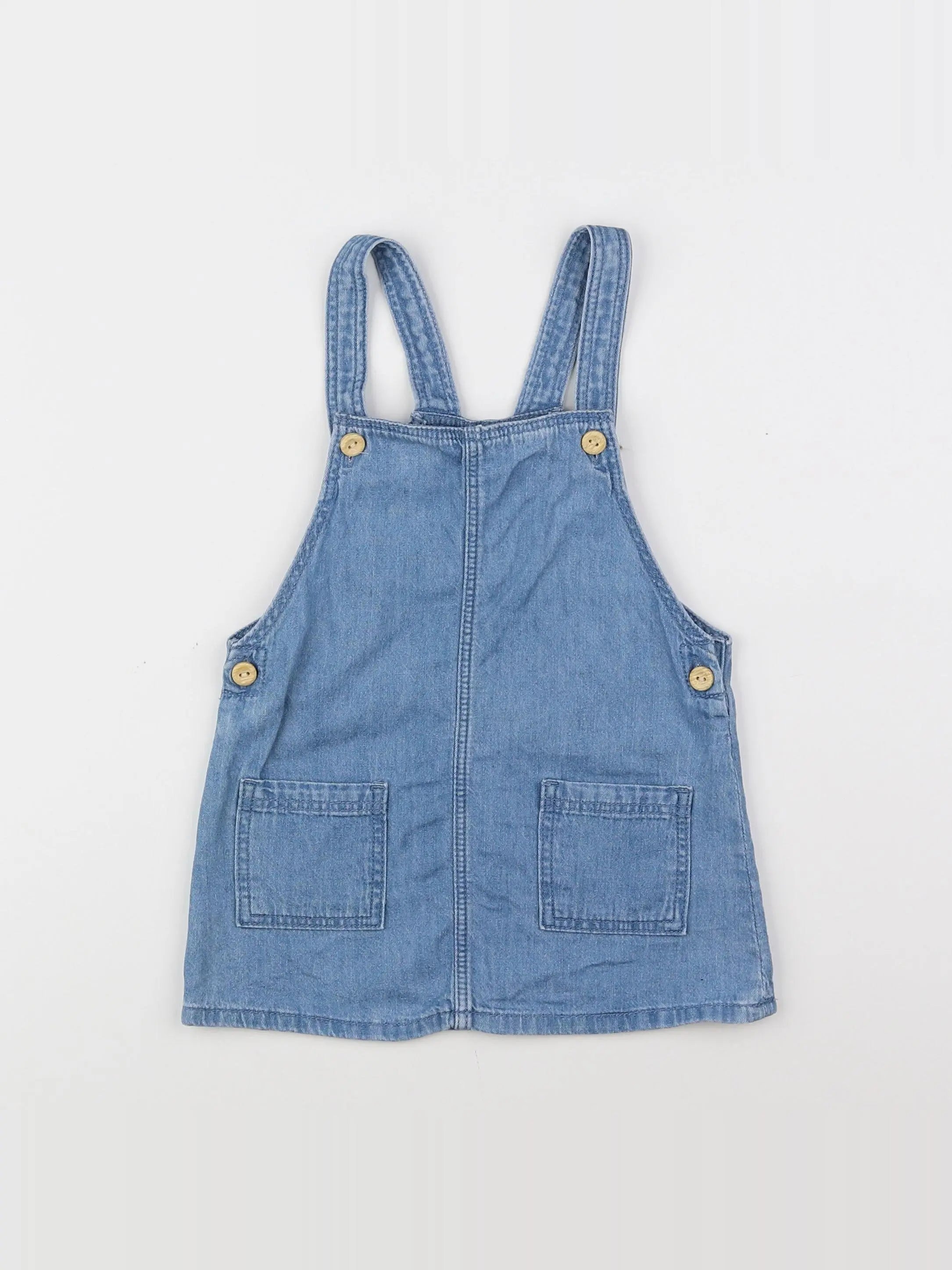 H&M - robe bleu - 12/18 mois