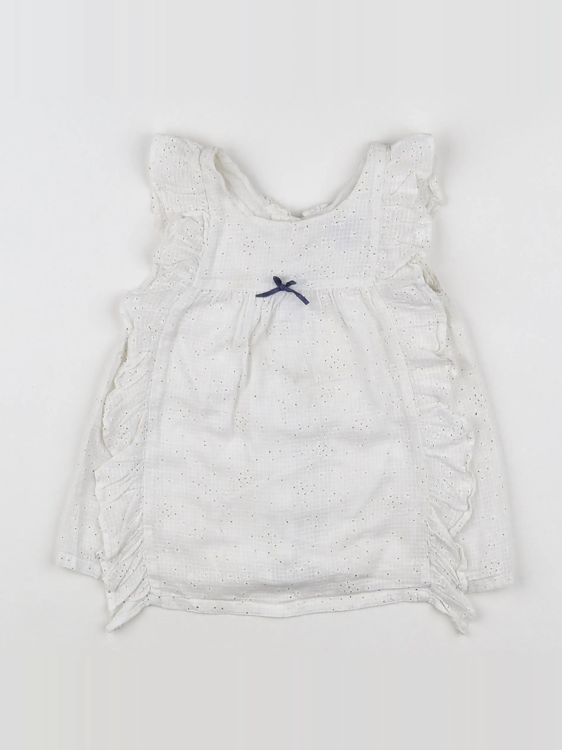 Absorba - robe blanc, bleu - 12 mois