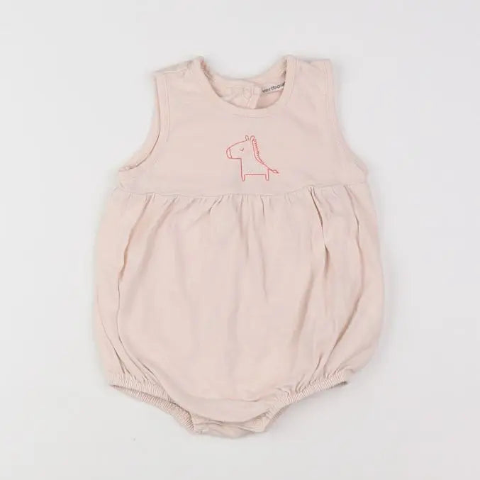 Vertbaudet - combinaison rose - 12 mois