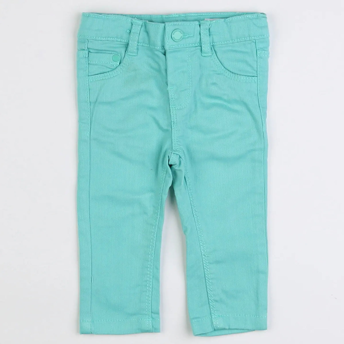 Vertbaudet - pantalon vert - 6 mois