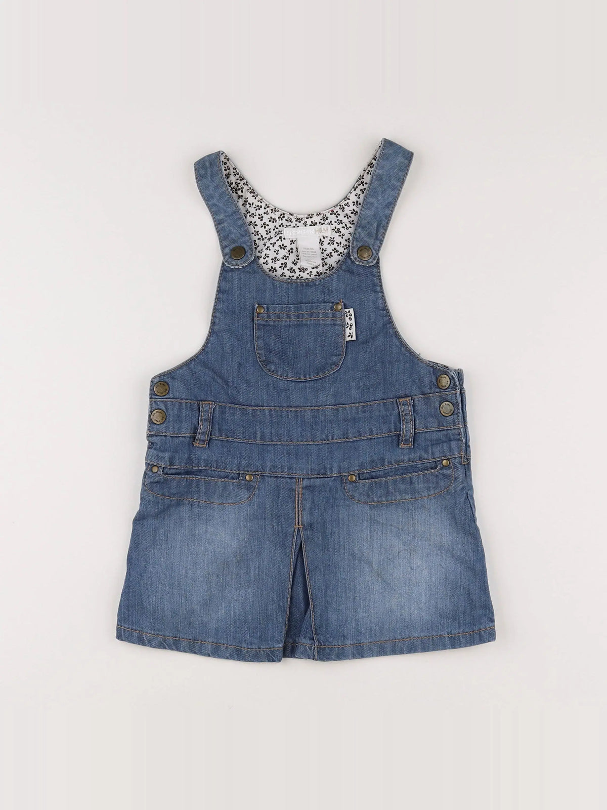 H&M - salopette bleu - 12/18 mois