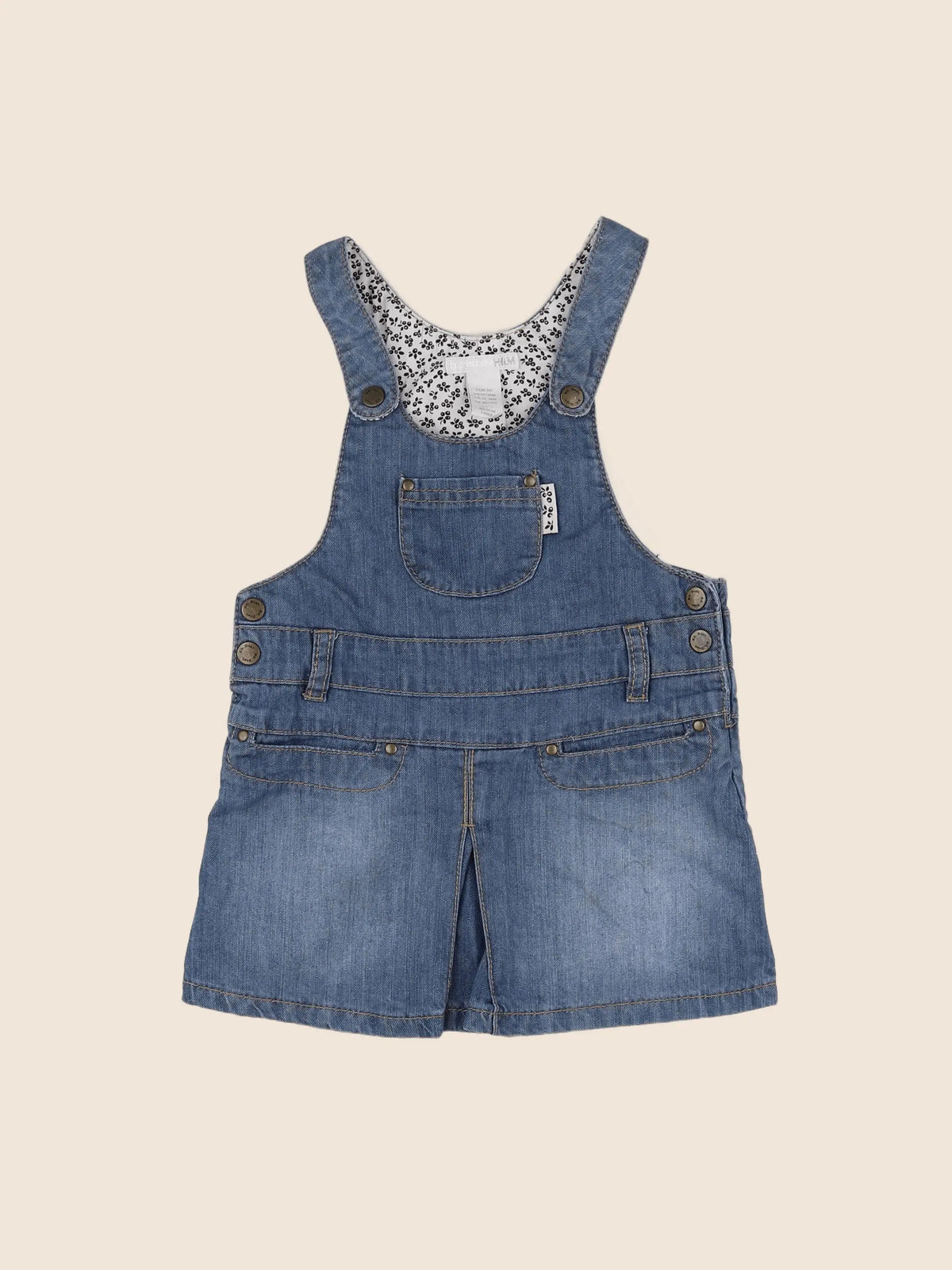 H&M - salopette bleu - 12/18 mois