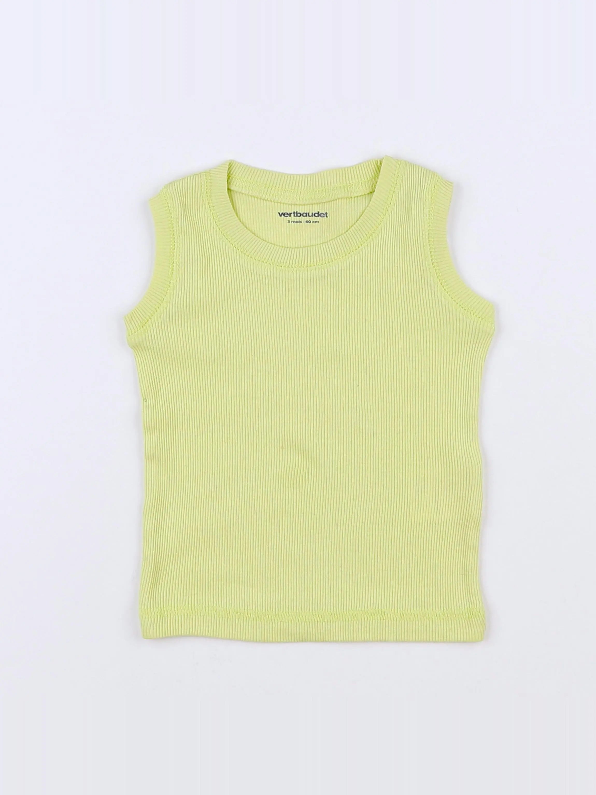 Vertbaudet - débardeur vert - 3 mois
