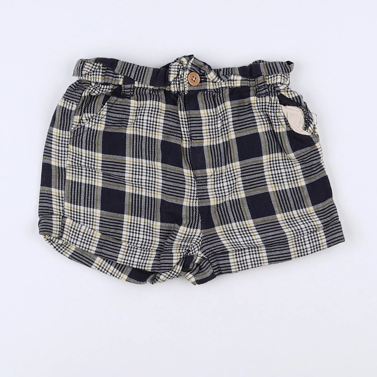 Vertbaudet - short gris, jaune - 12 mois