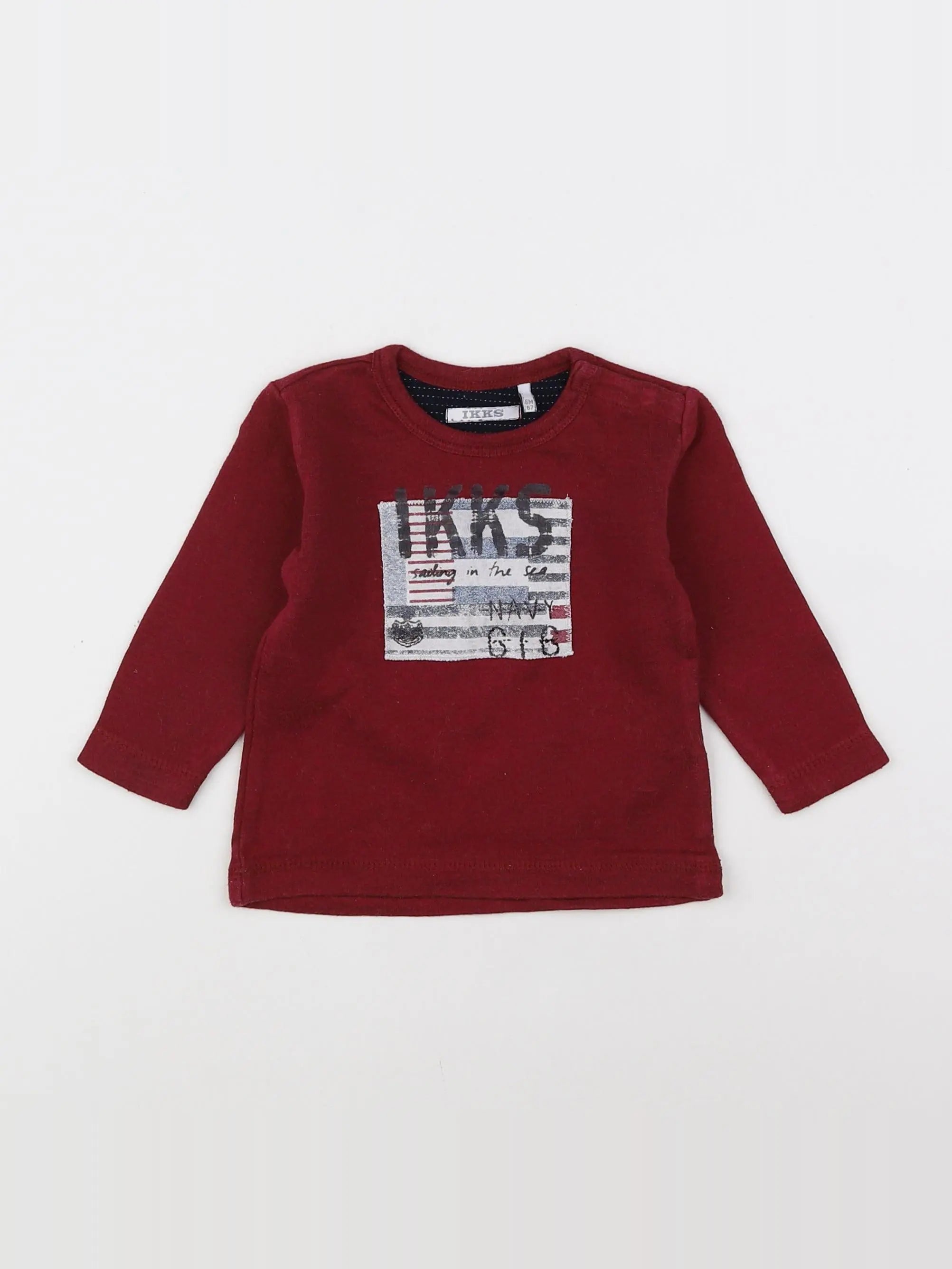 IKKS - sweat rouge - 6 mois