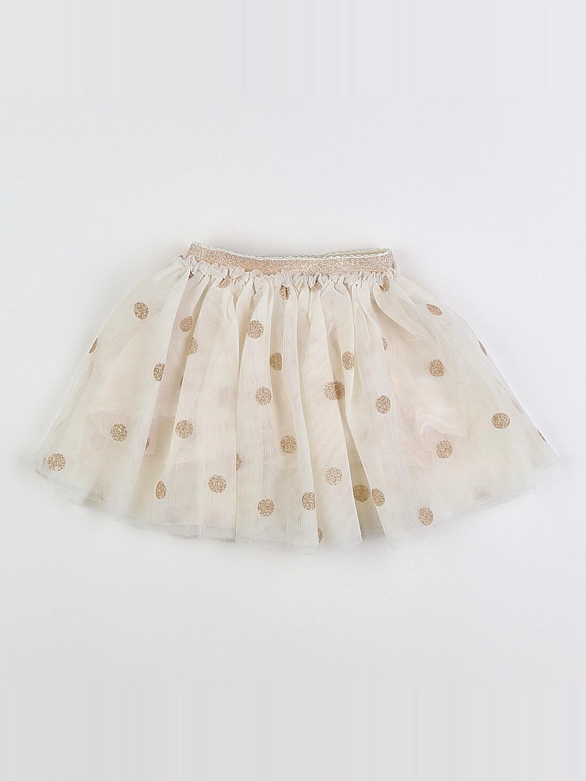 Tape à l'oeil - jupe beige, or - 9 mois