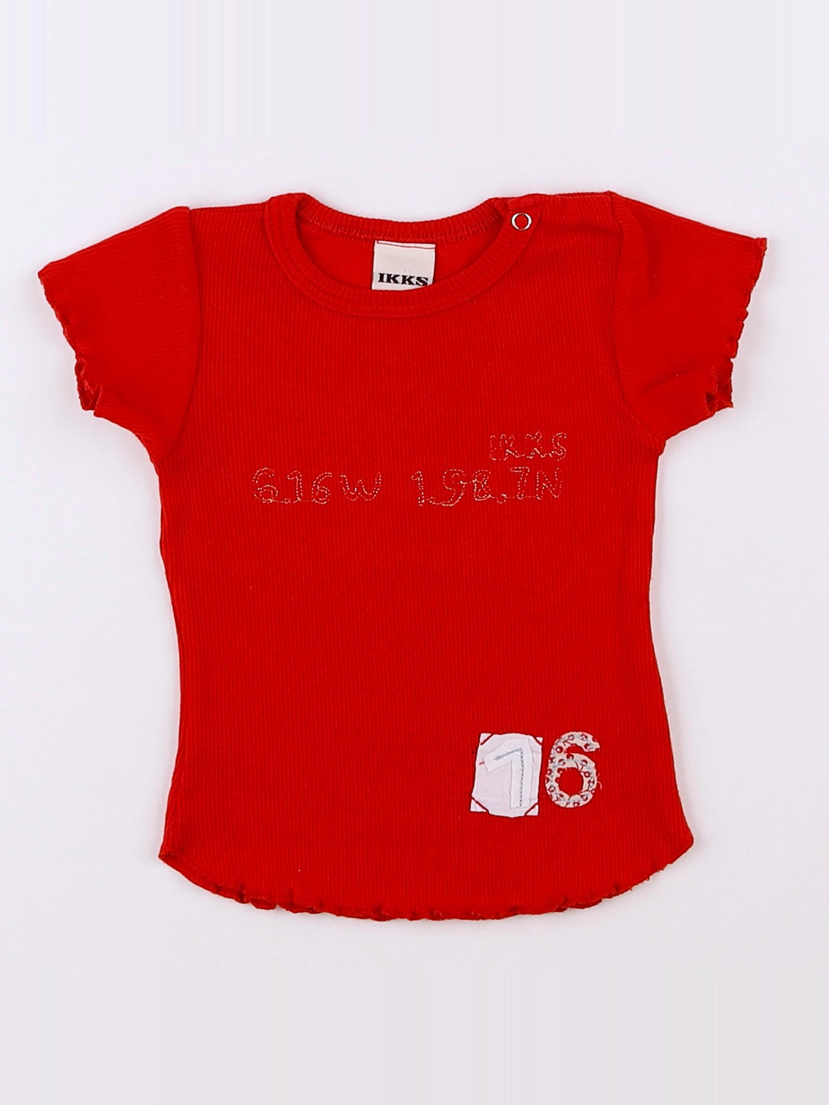 IKKS - tee-shirt rouge - 12 mois