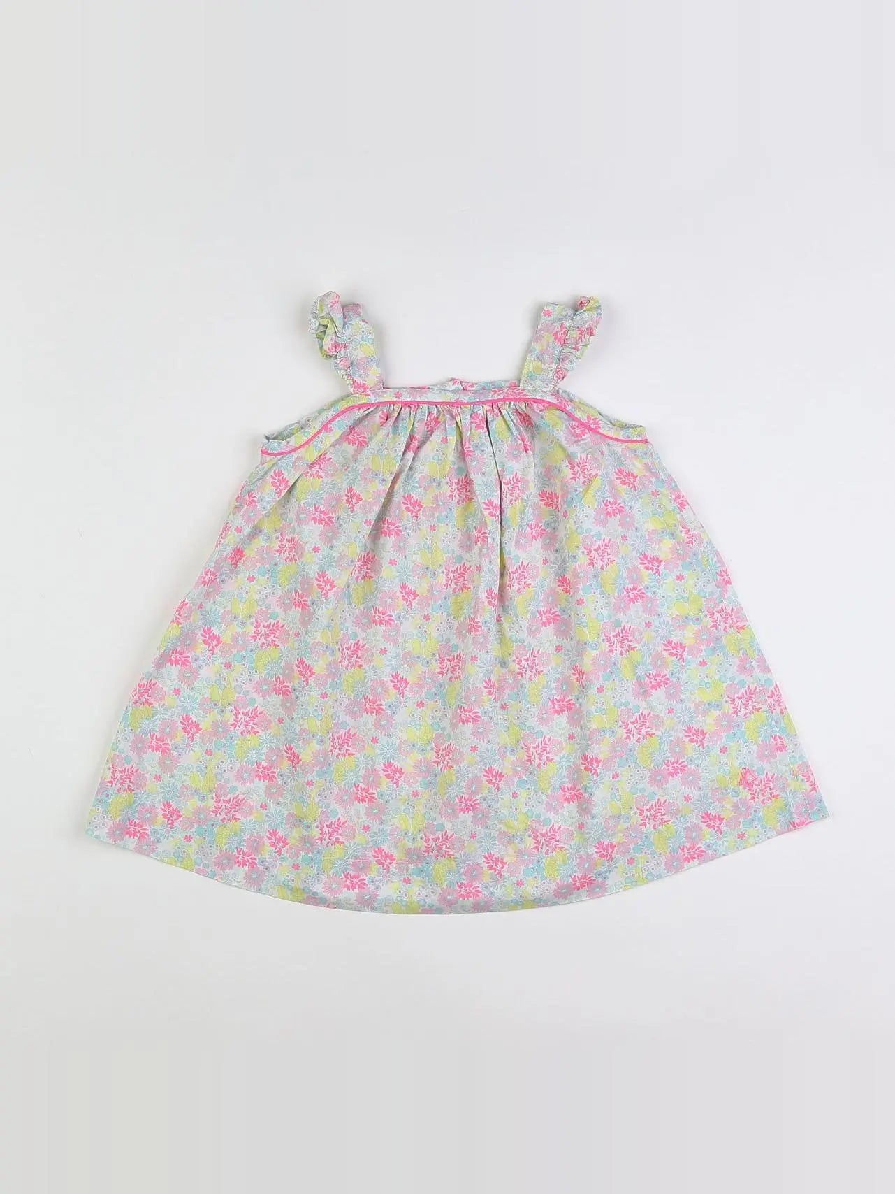 Petit Bateau - robe multicolore - 18 mois