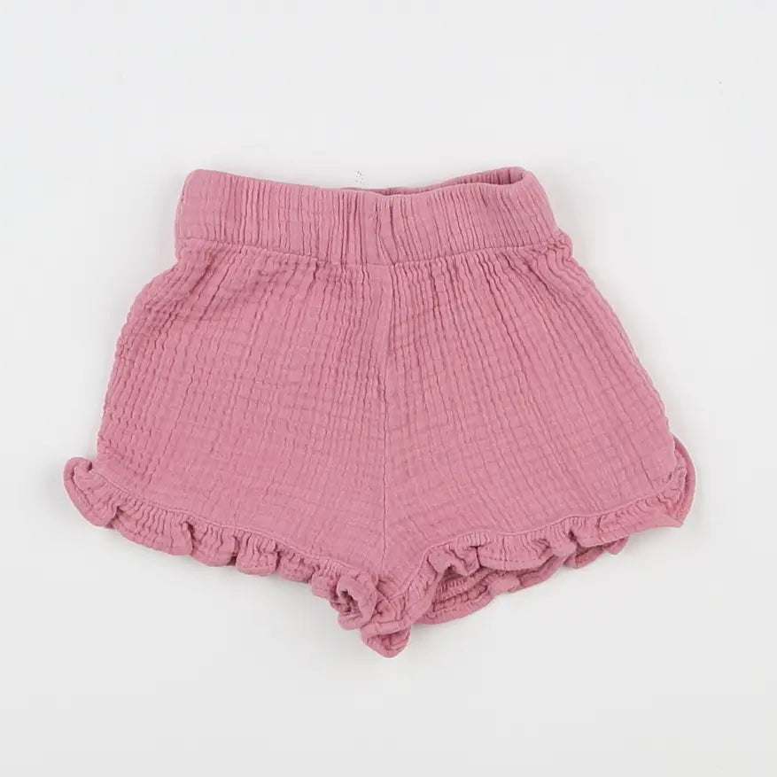 Vertbaudet - short rose - 3 mois