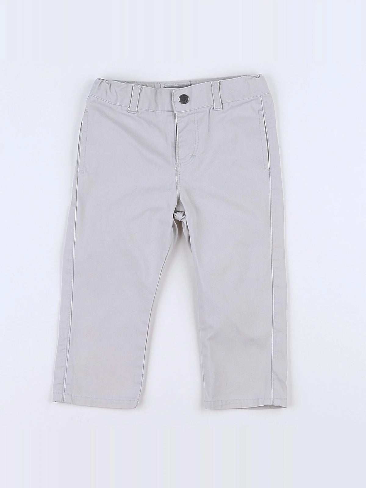 Vertbaudet - pantalon gris - 12 mois