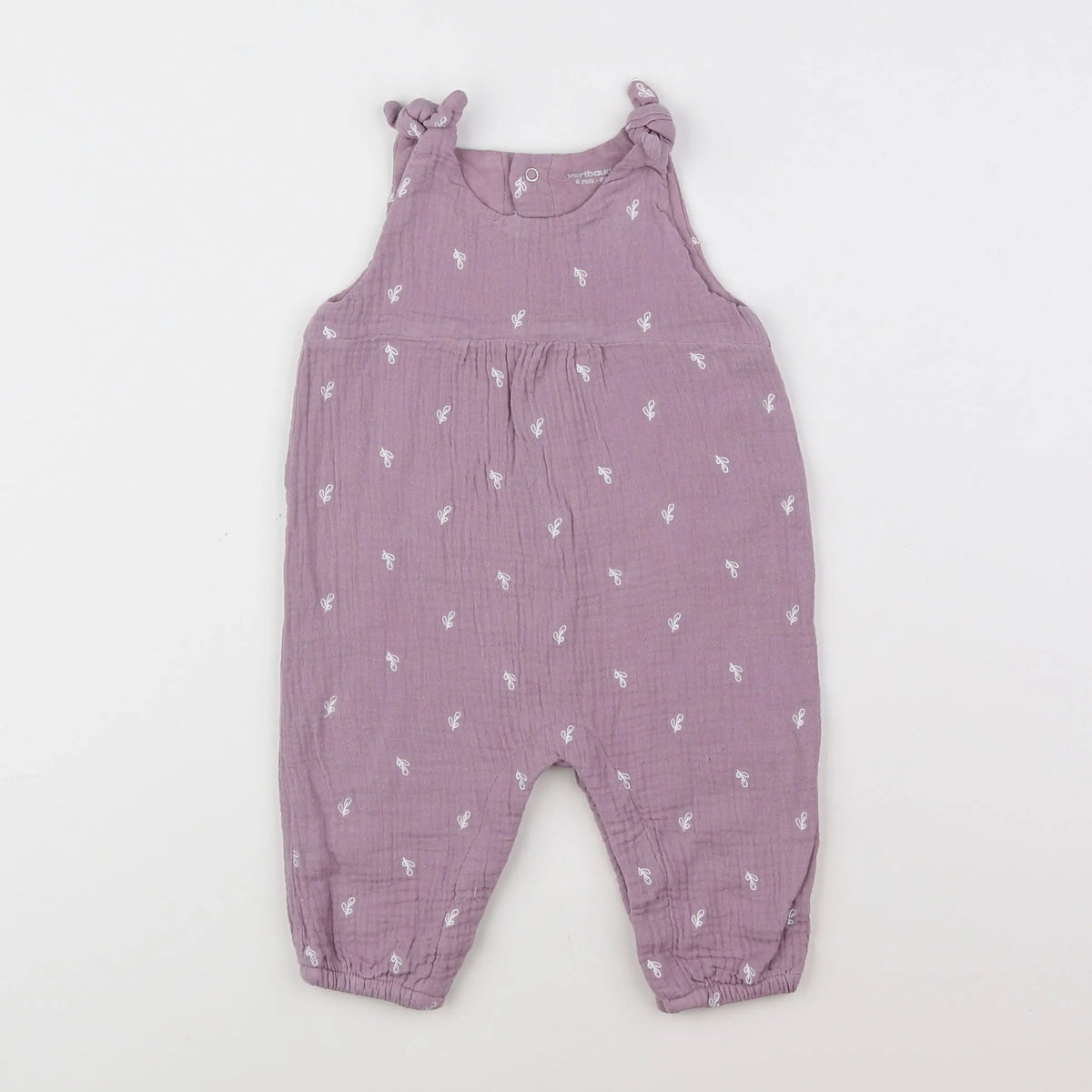 Vertbaudet - combinaison violet - 6 mois