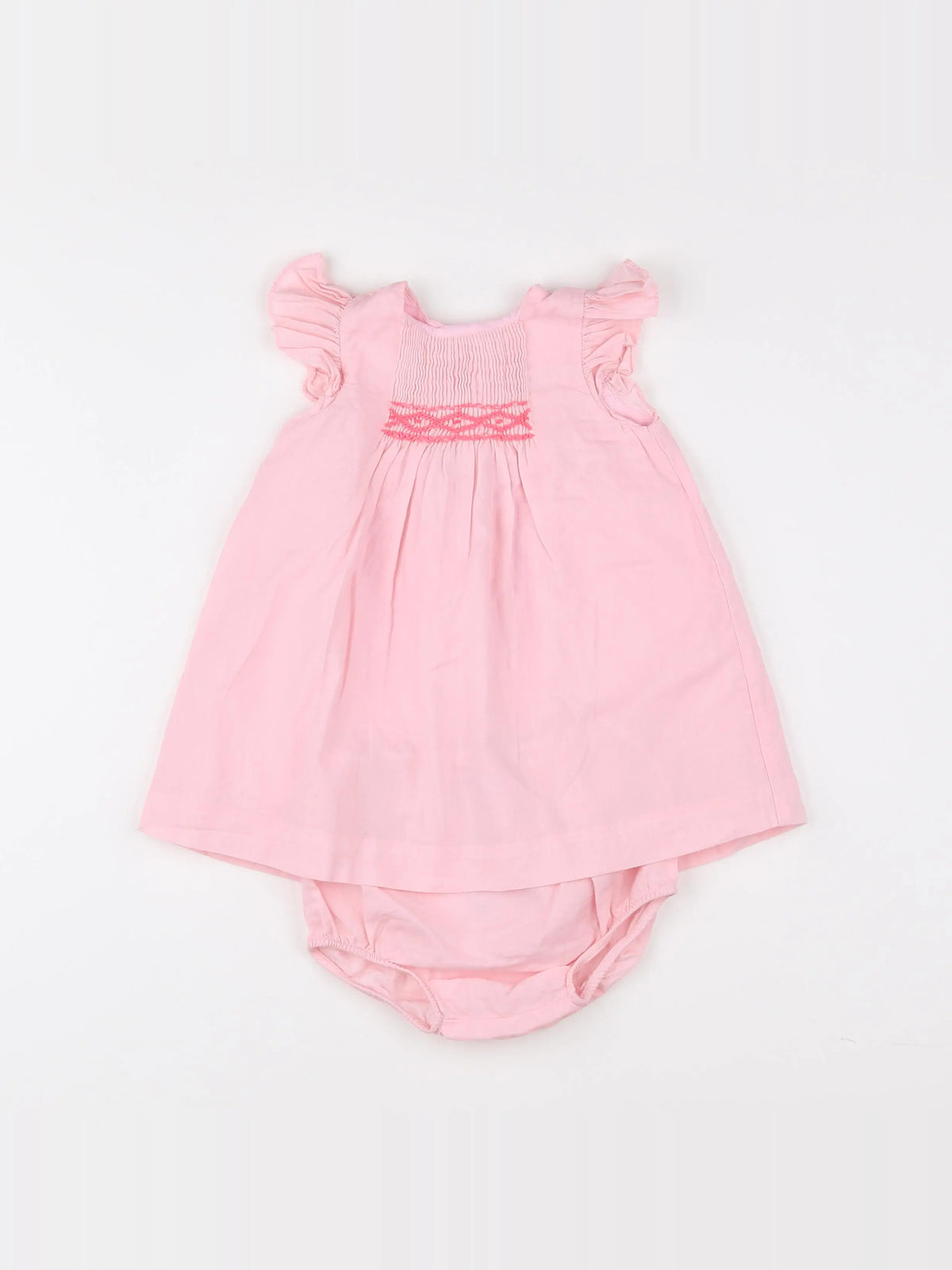 Jacadi - robe rose - 12 mois