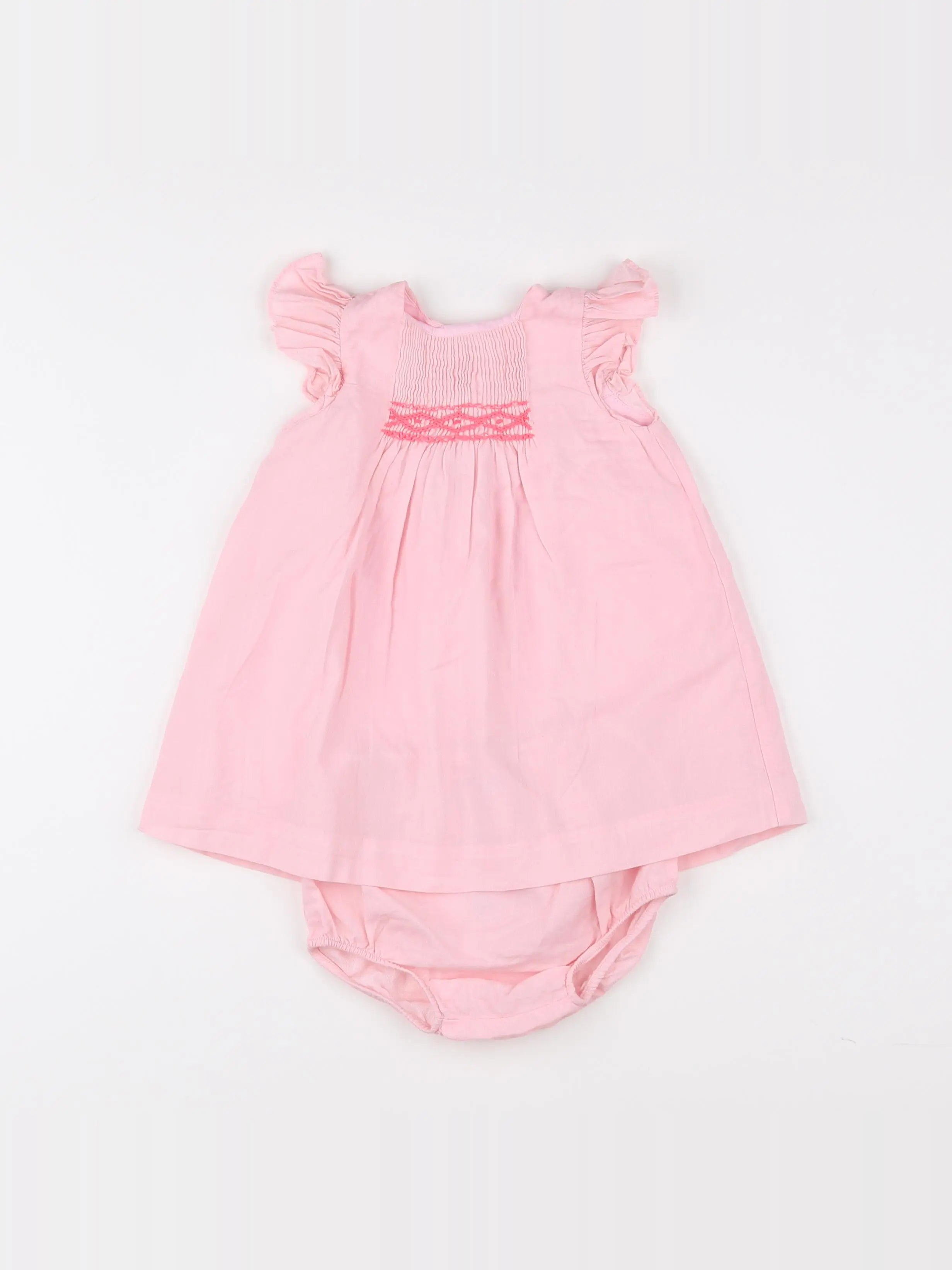 Jacadi - robe rose - 12 mois