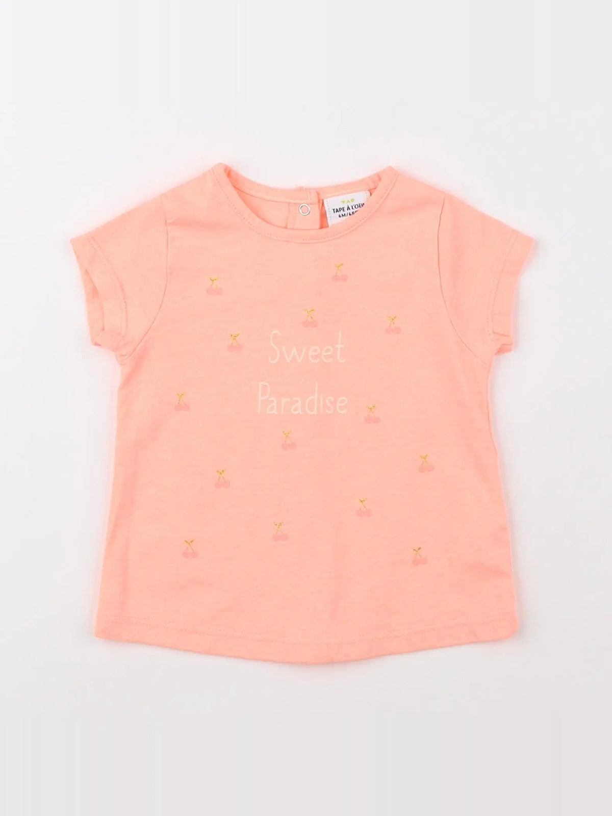 Tape à l'oeil - tee-shirt orange - 6 mois