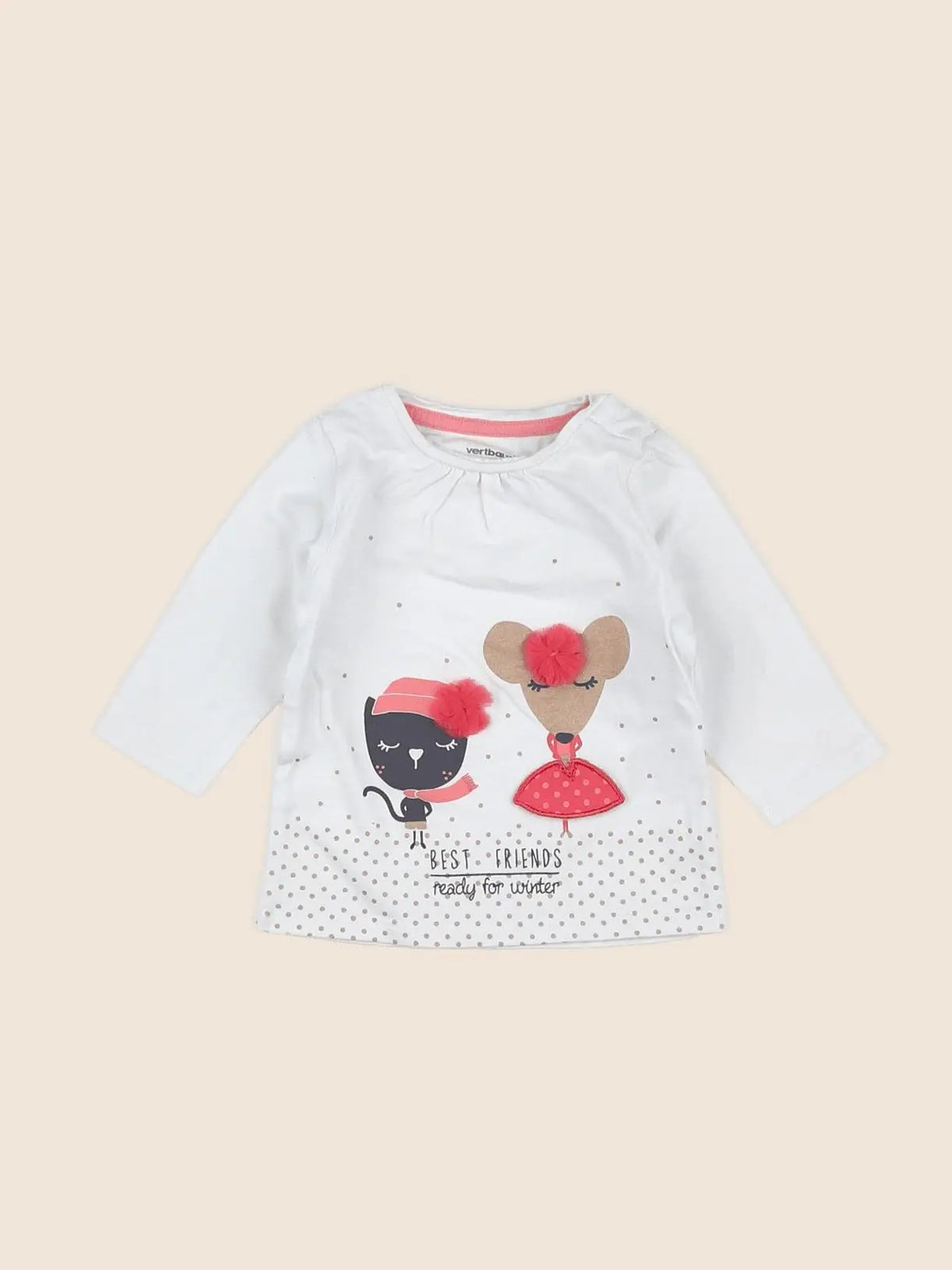 Vertbaudet - tee-shirt multicolore - 3 mois