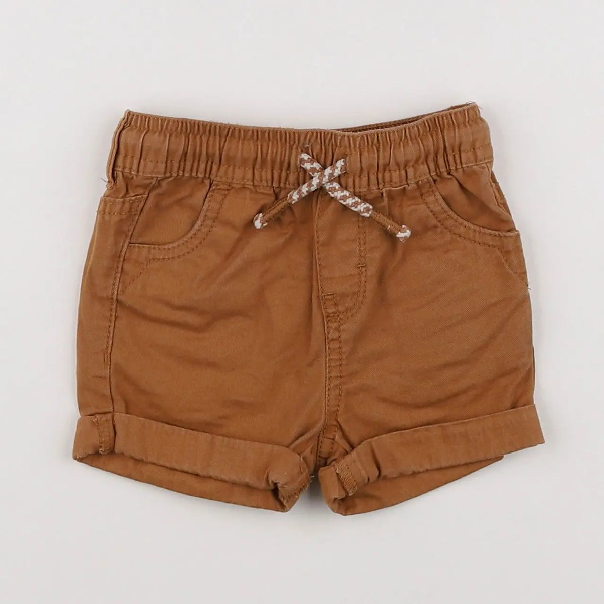 Vertbaudet - short marron - 6 mois