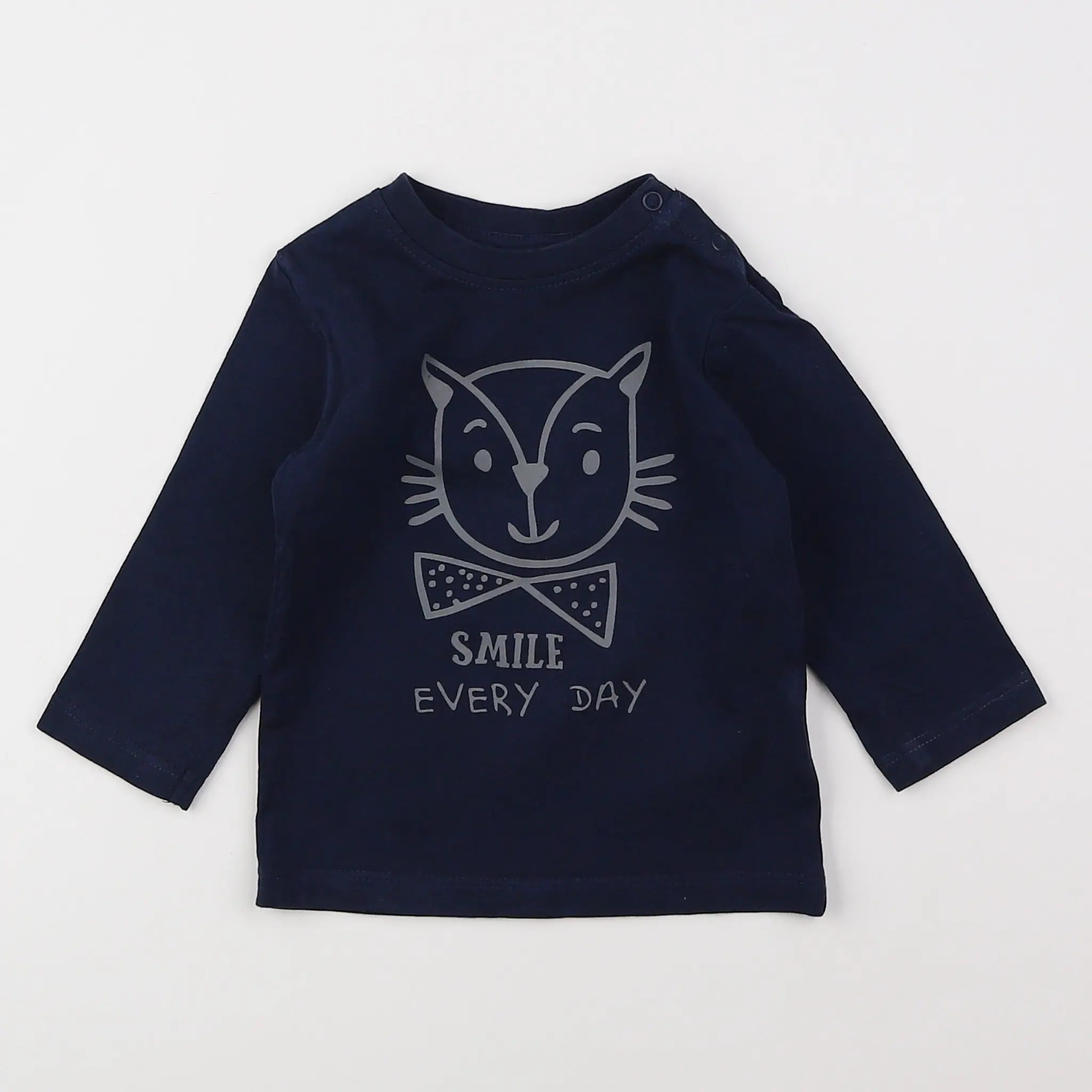 Vertbaudet - tee-shirt bleu - 3 mois