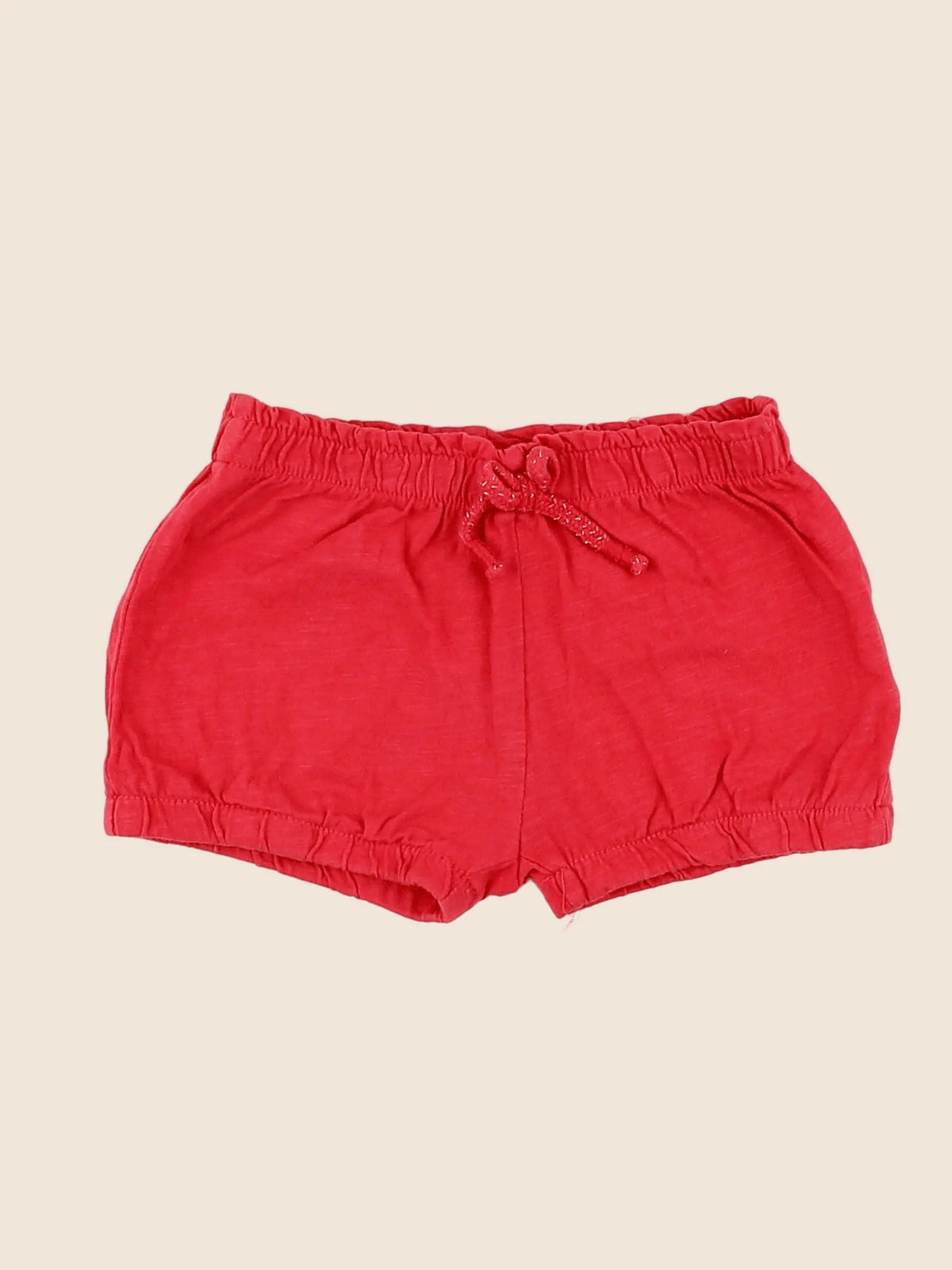 Vertbaudet - short rouge - 12 mois