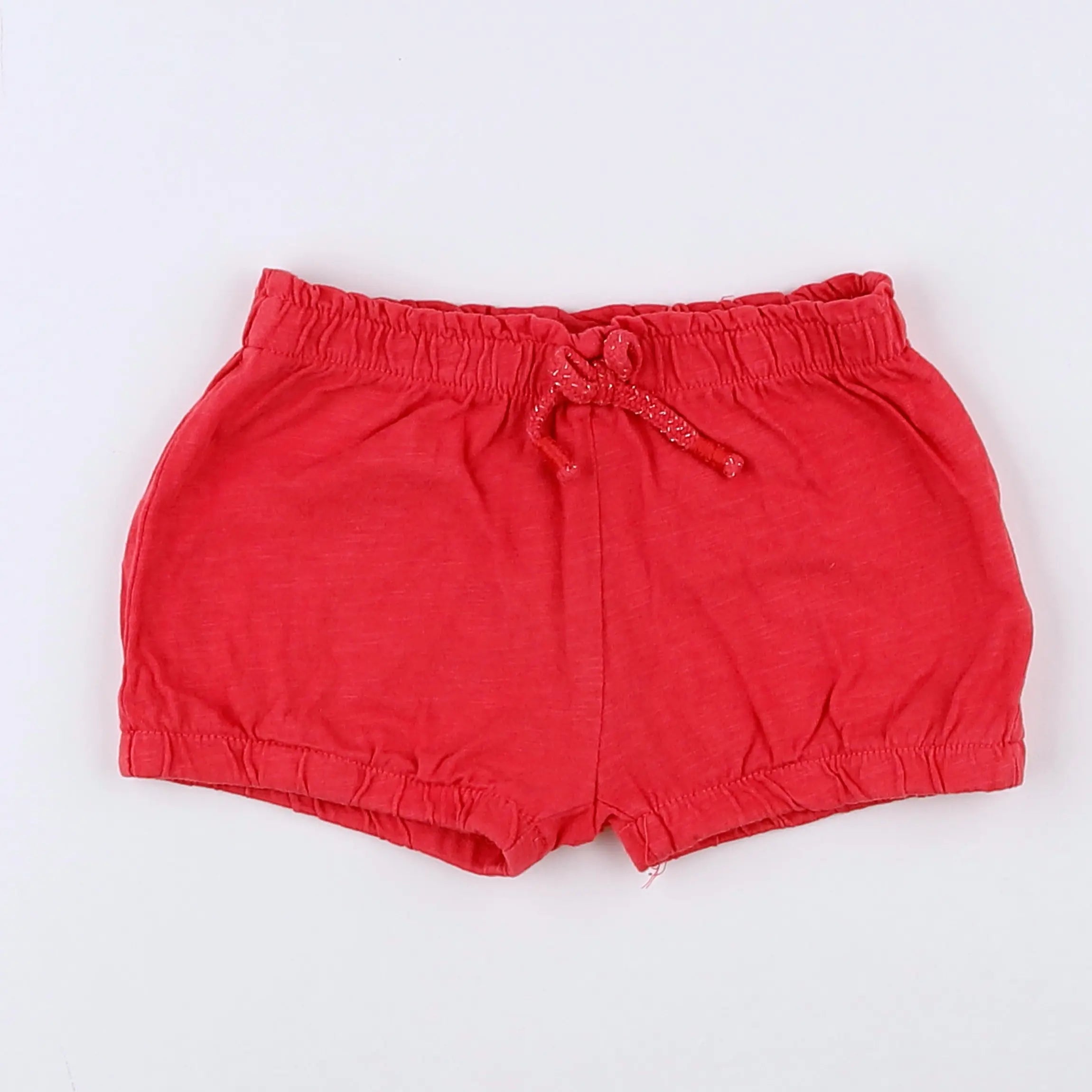 Vertbaudet - short rouge - 12 mois