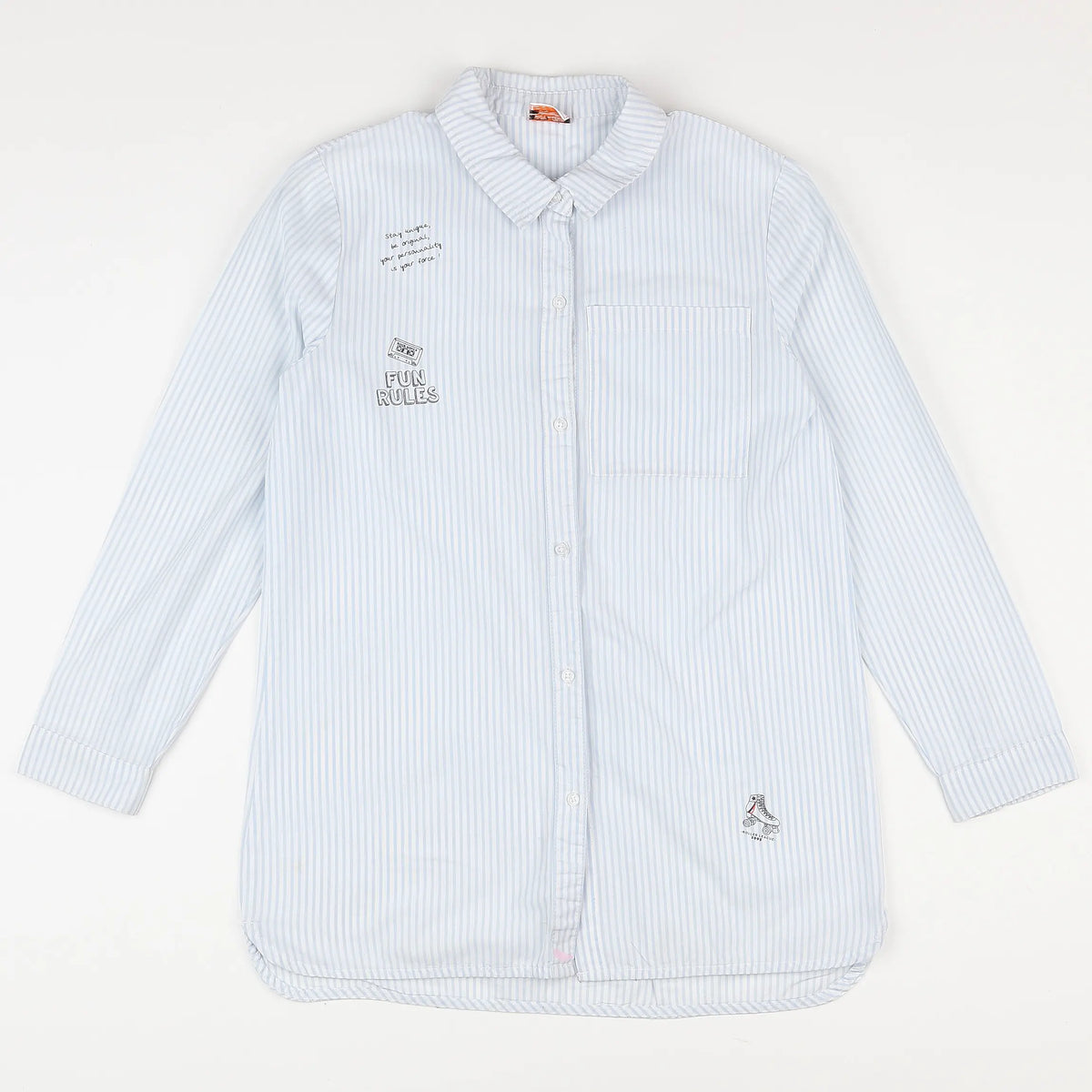 Tape à l'oeil - chemise blanc, bleu - 10 ans