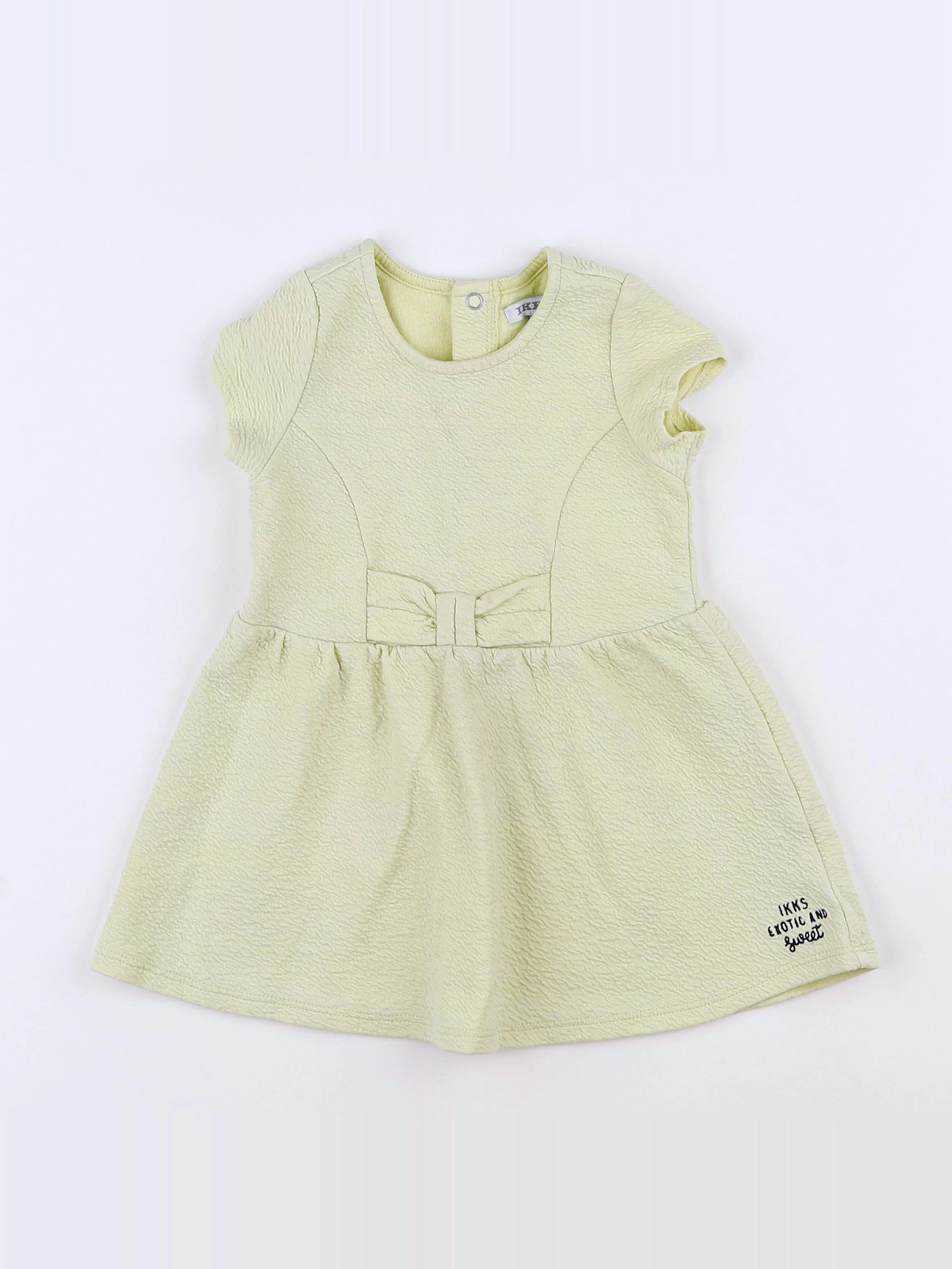 IKKS - robe jaune - 12 mois