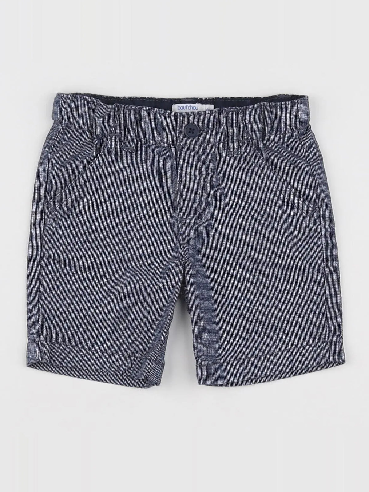 Boutchou - short bleu - 6 mois