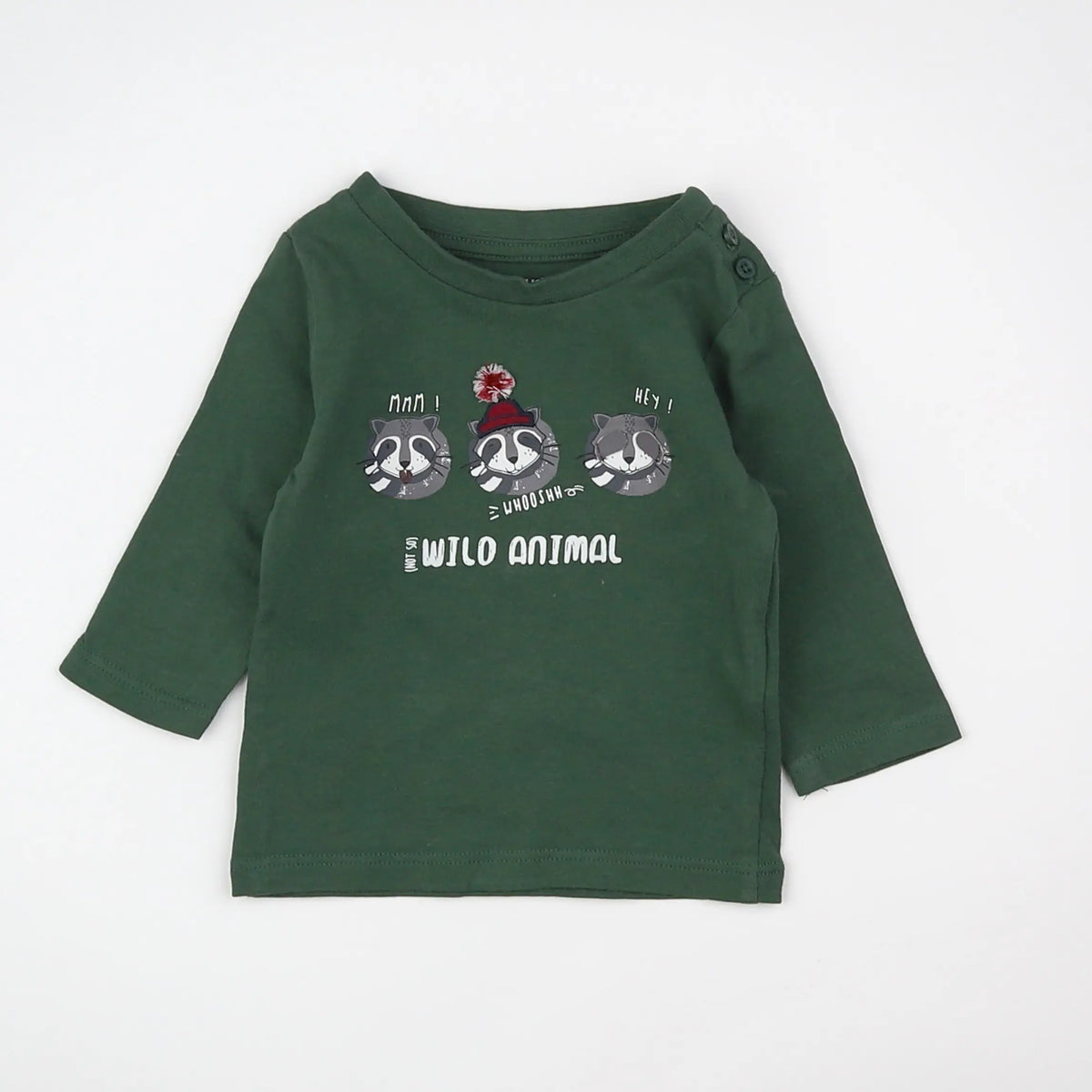 Vertbaudet - tee-shirt vert - 3 mois