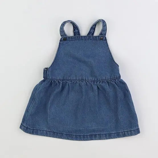 Vertbaudet - robe bleu - 12 mois