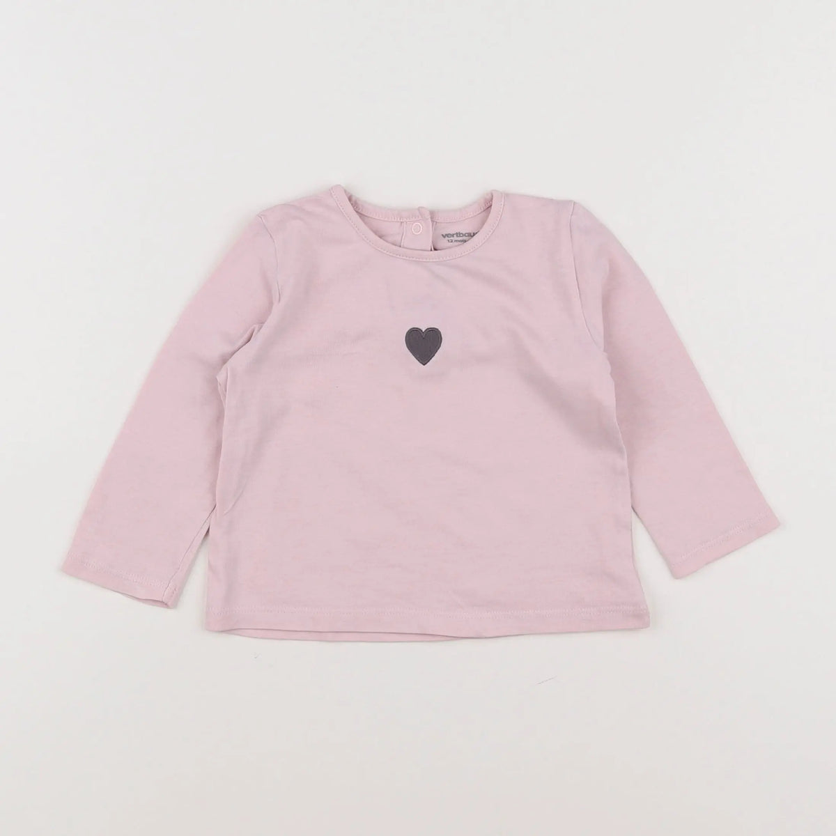 Vertbaudet - tee-shirt rose - 12 mois