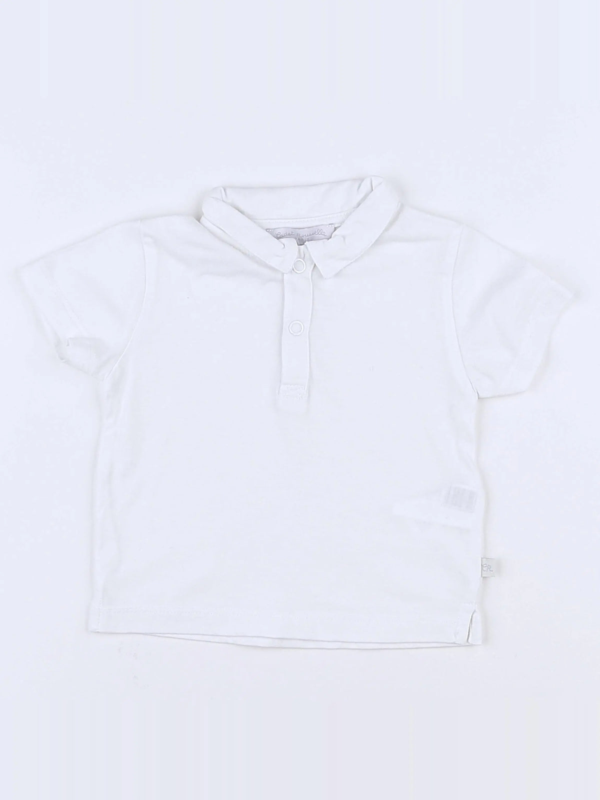 Cadet Rousselle - polo blanc - 12 mois