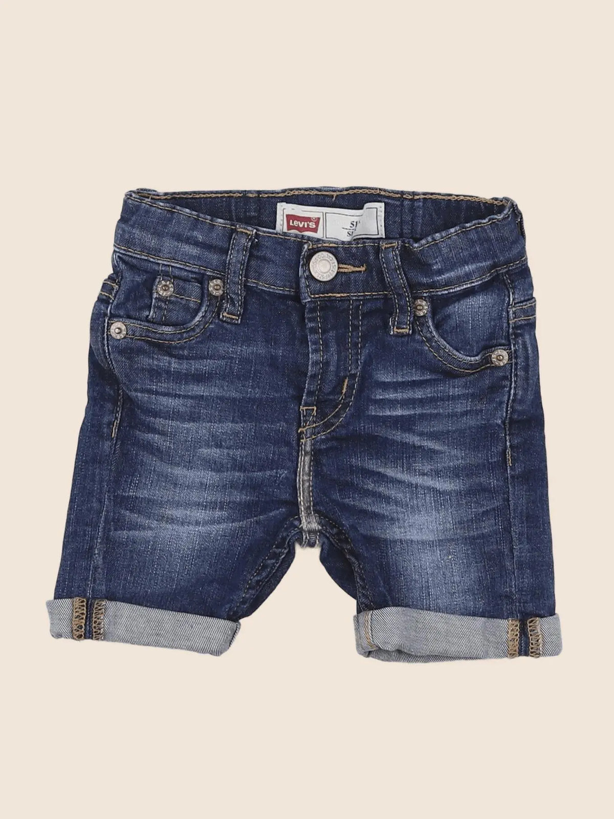Levi's - short bleu - 12/18 mois