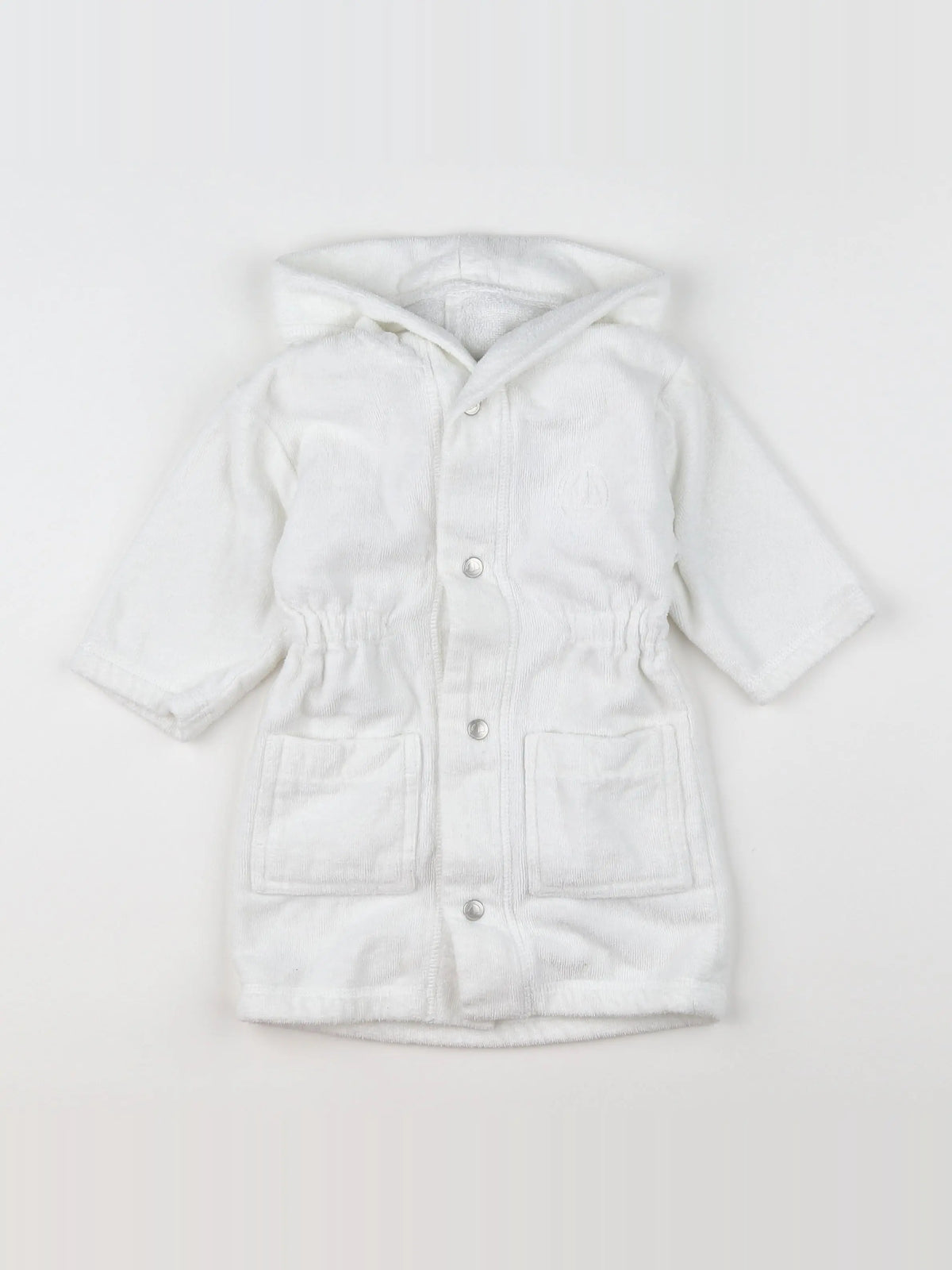 Petit Bateau - peignoir blanc - 12 mois