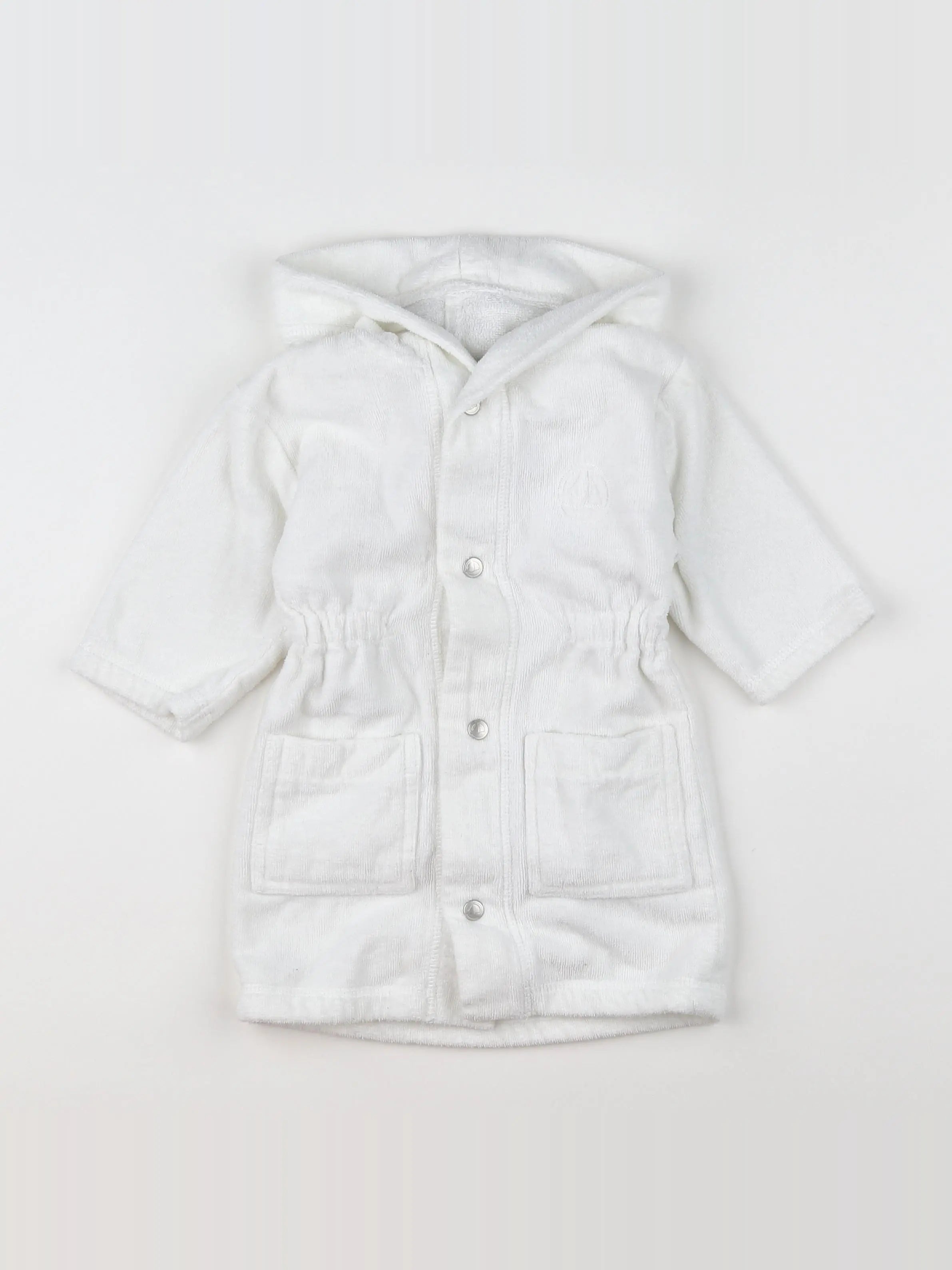 Petit Bateau - peignoir blanc - 12 mois