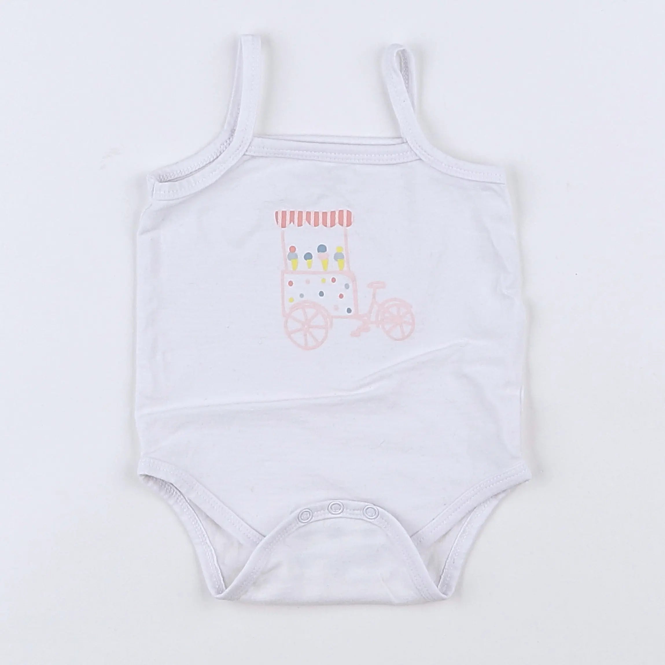 Vertbaudet - body blanc - 1 mois