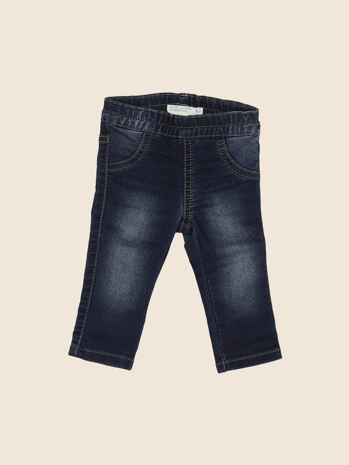 Benetton - jegging bleu - 3 mois