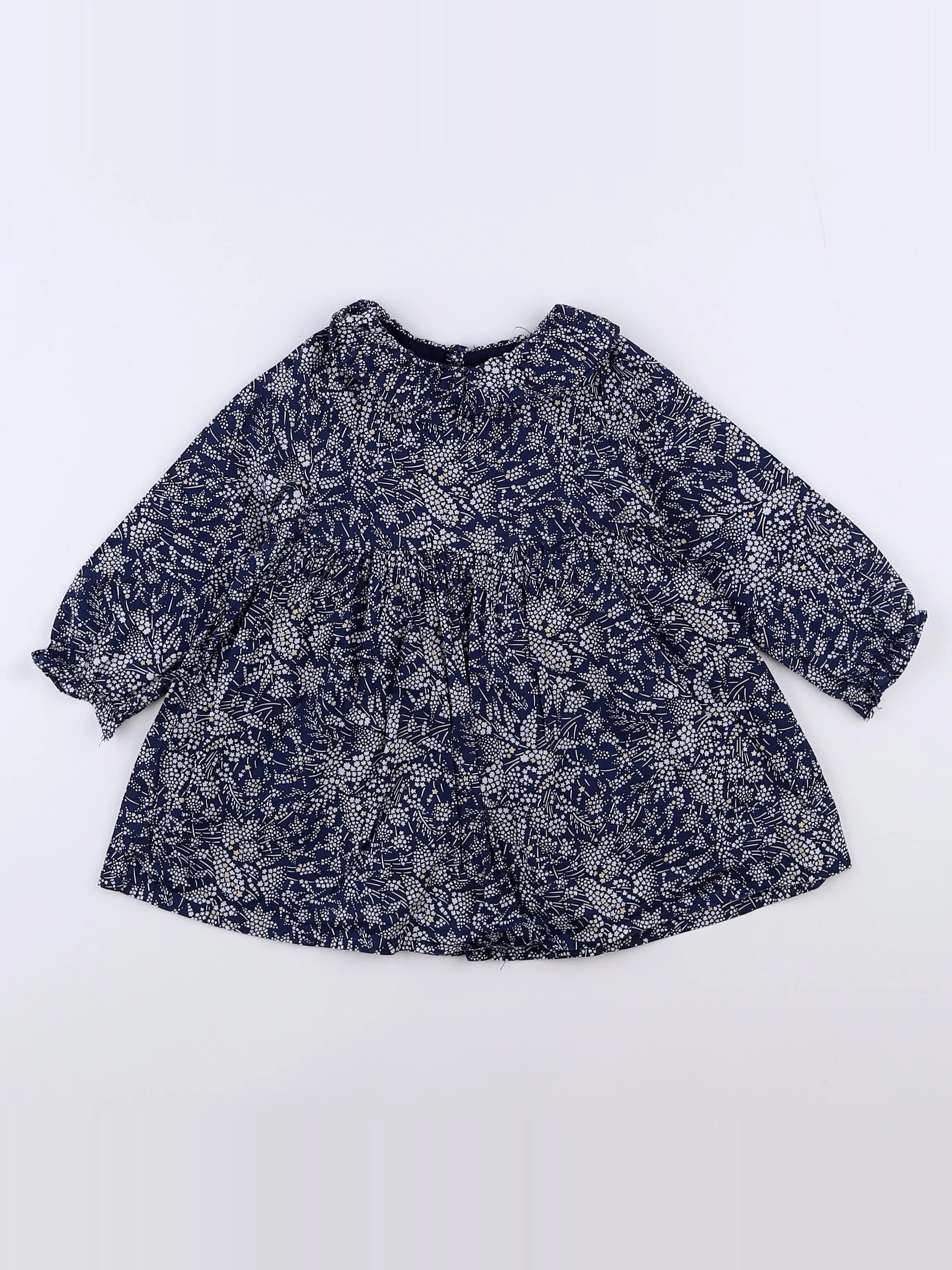 Jacadi - robe bleu, jaune - 12 mois