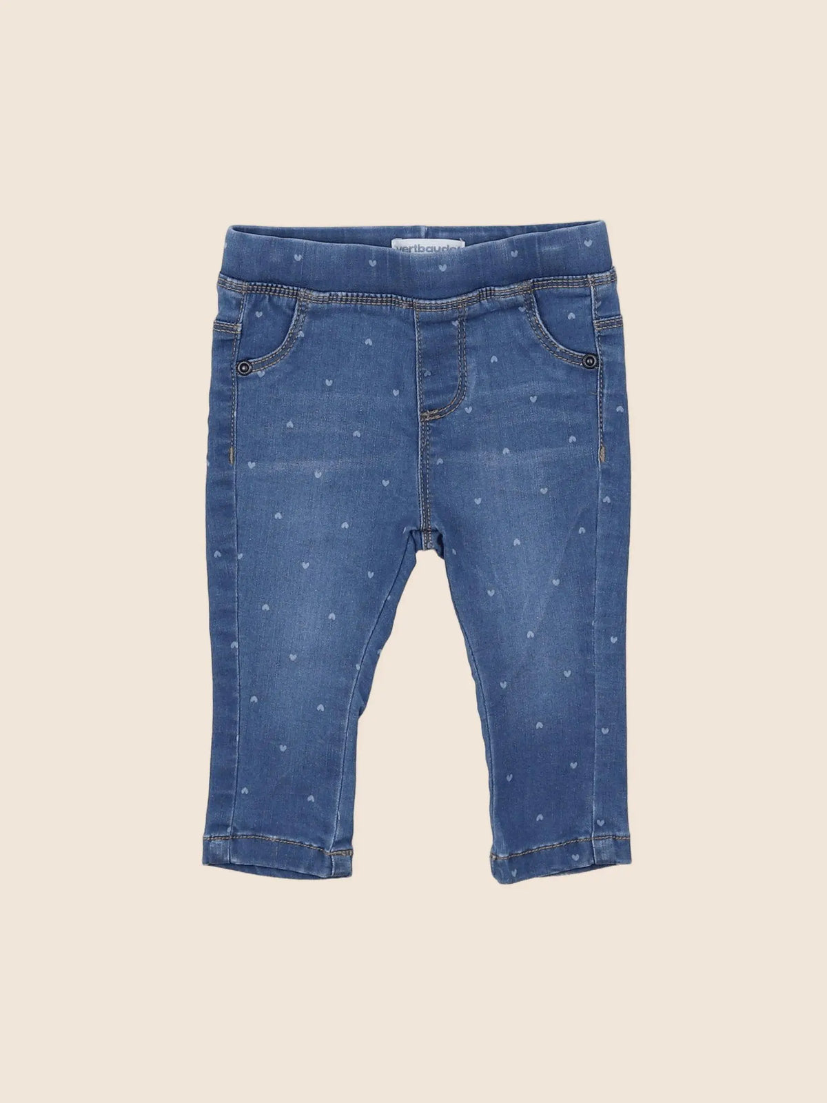 Vertbaudet - jegging bleu - 6 mois
