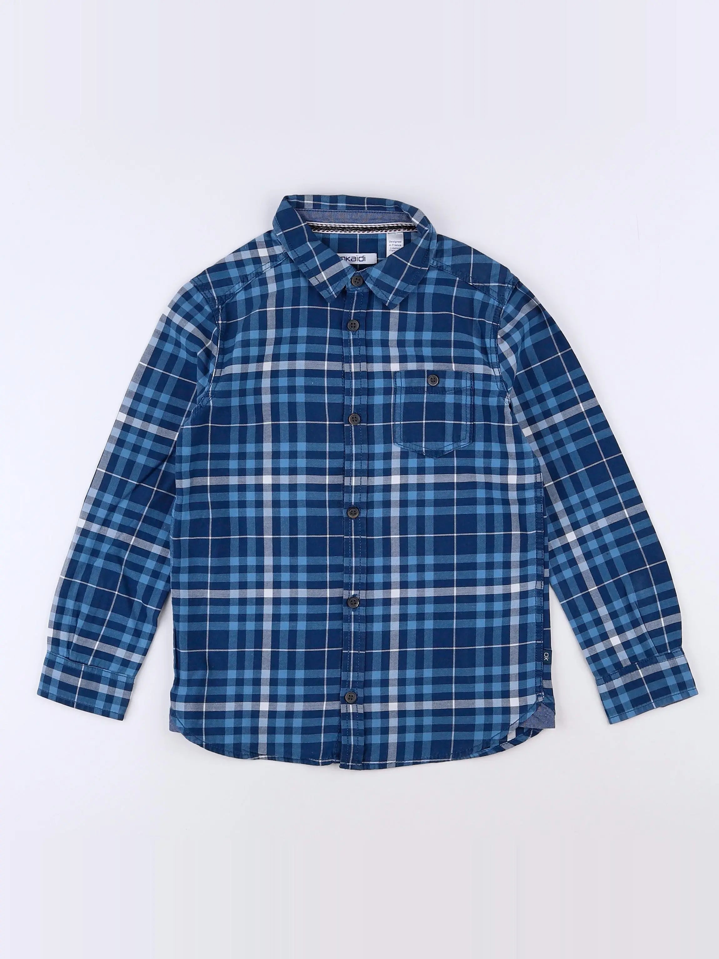 Okaidi - chemise bleu - 6 ans