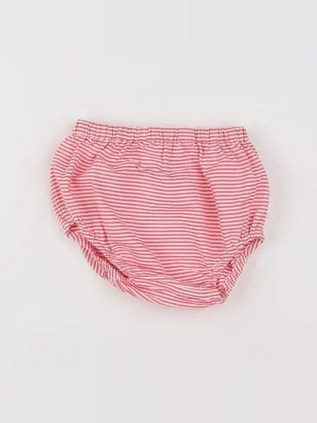 Jacadi - bloomer blanc, rose - 3 mois