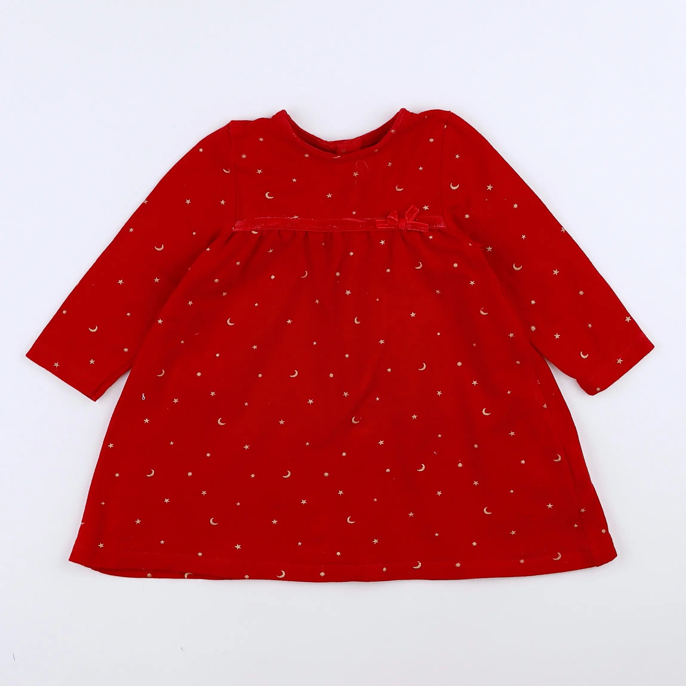 Vertbaudet - robe rouge - 9 mois