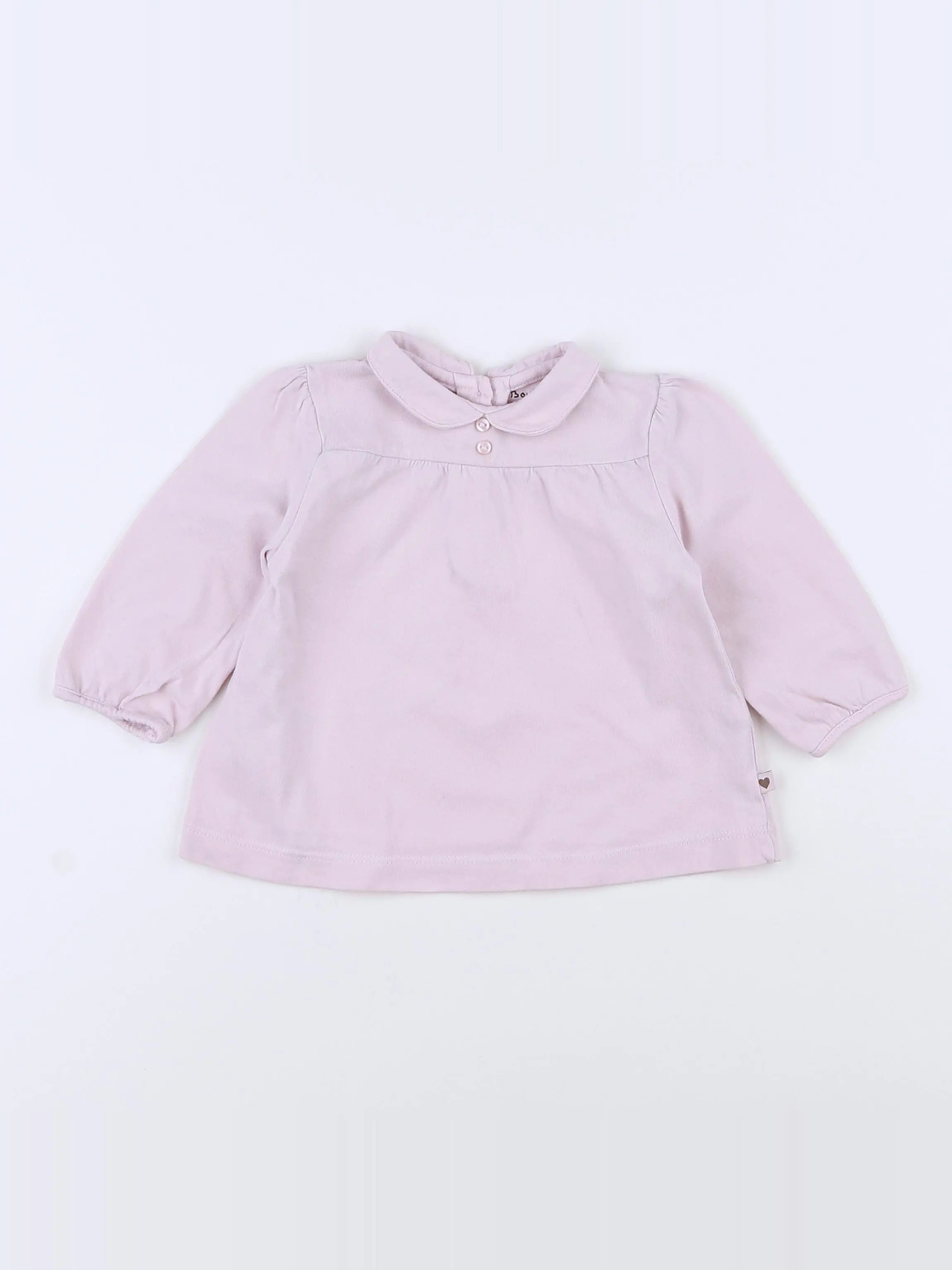 Boutchou - tee-shirt rose - 9 mois