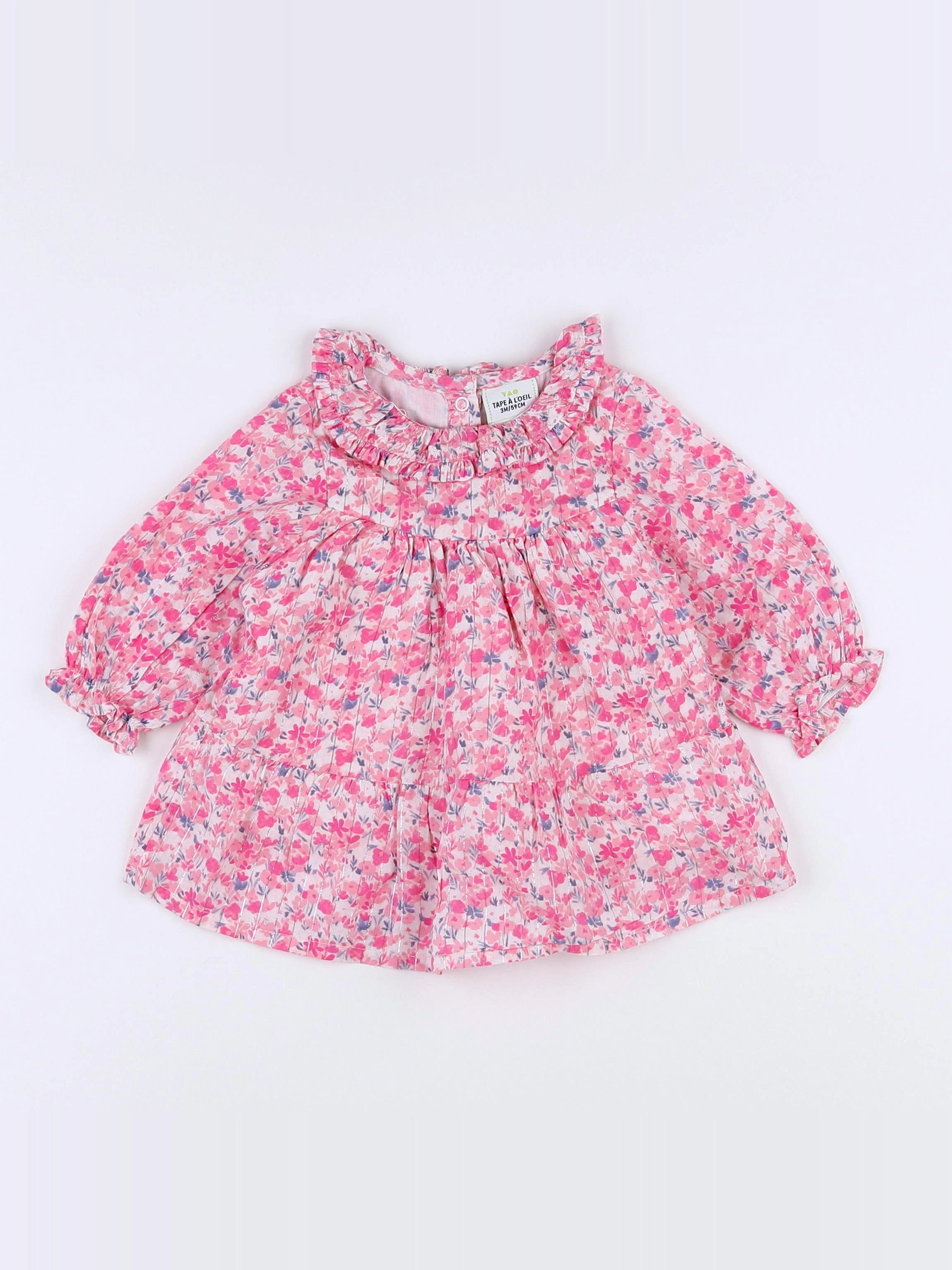 Tape à l'oeil - robe multicolore - 3 mois