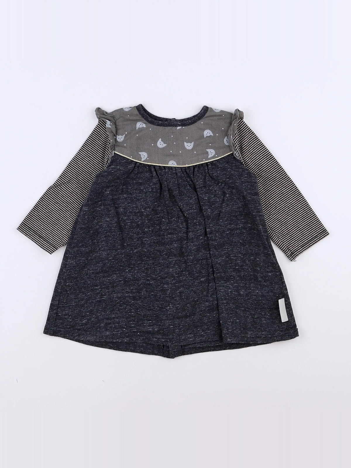 Moulin Roty - robe gris - 12 mois