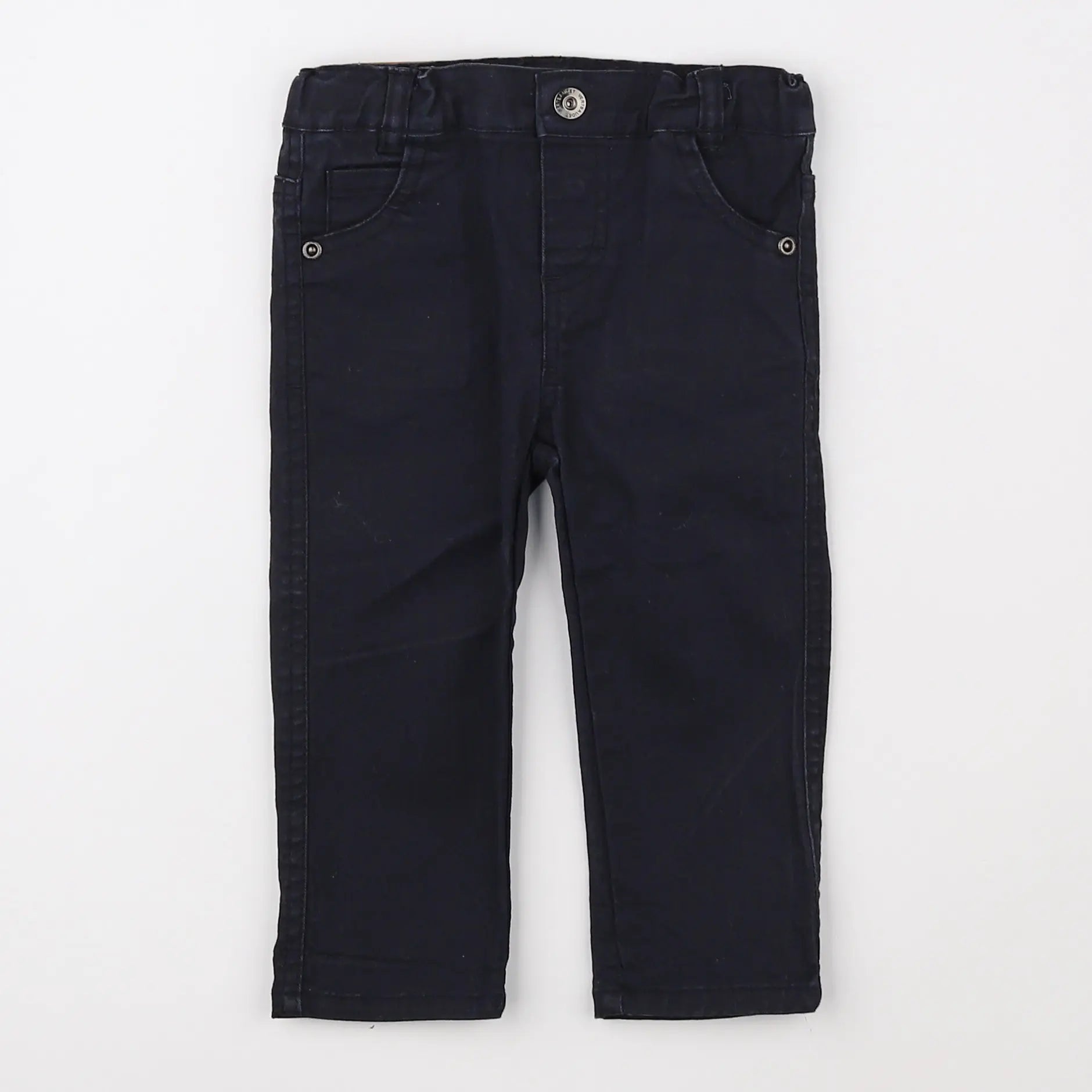 Vertbaudet - pantalon noir - 12 mois