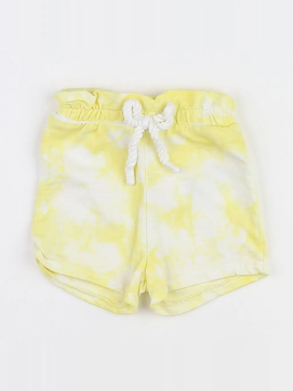 Vertbaudet - short blanc, jaune - 3 mois
