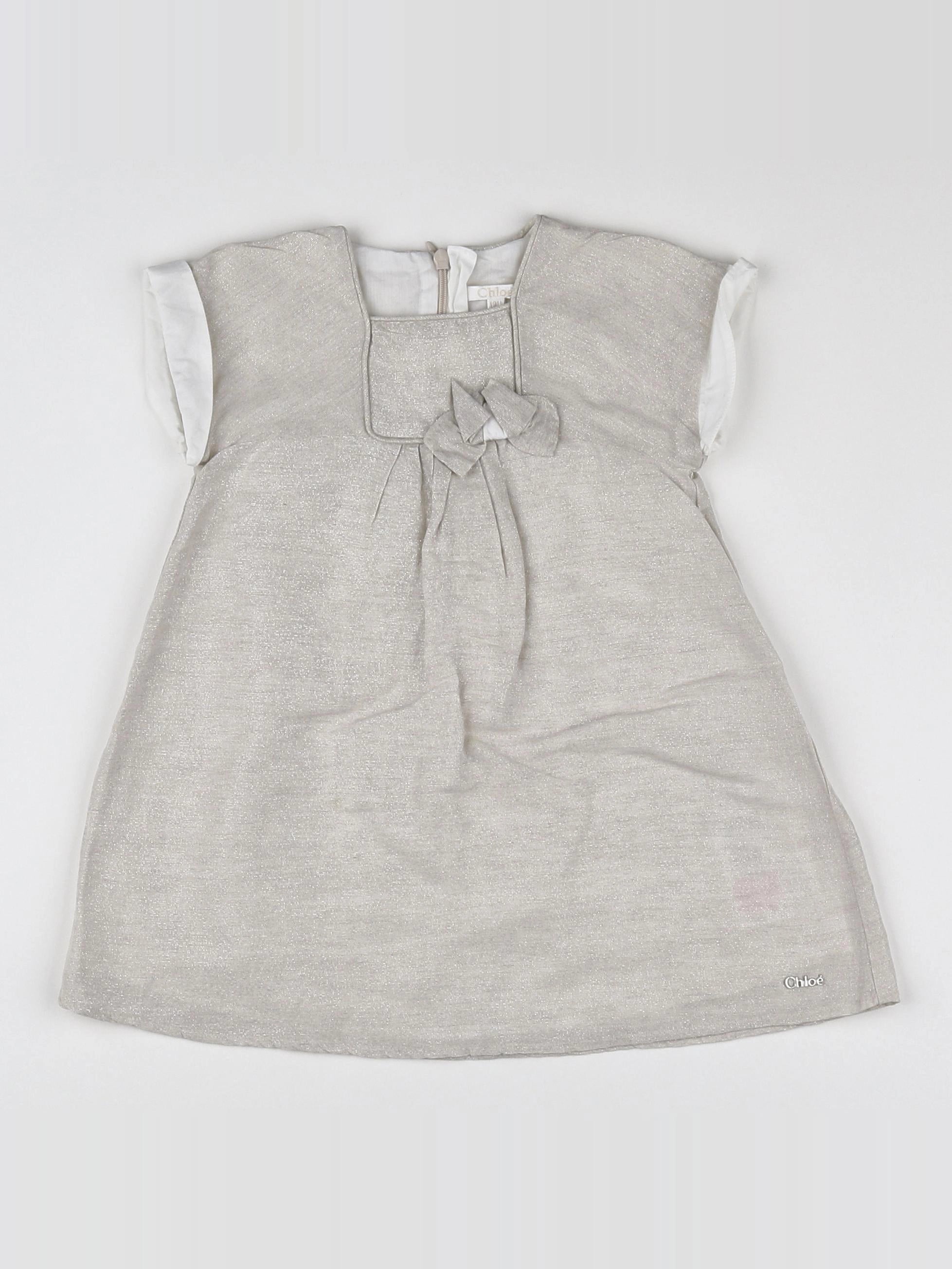 Chloé - robe or - 12 mois