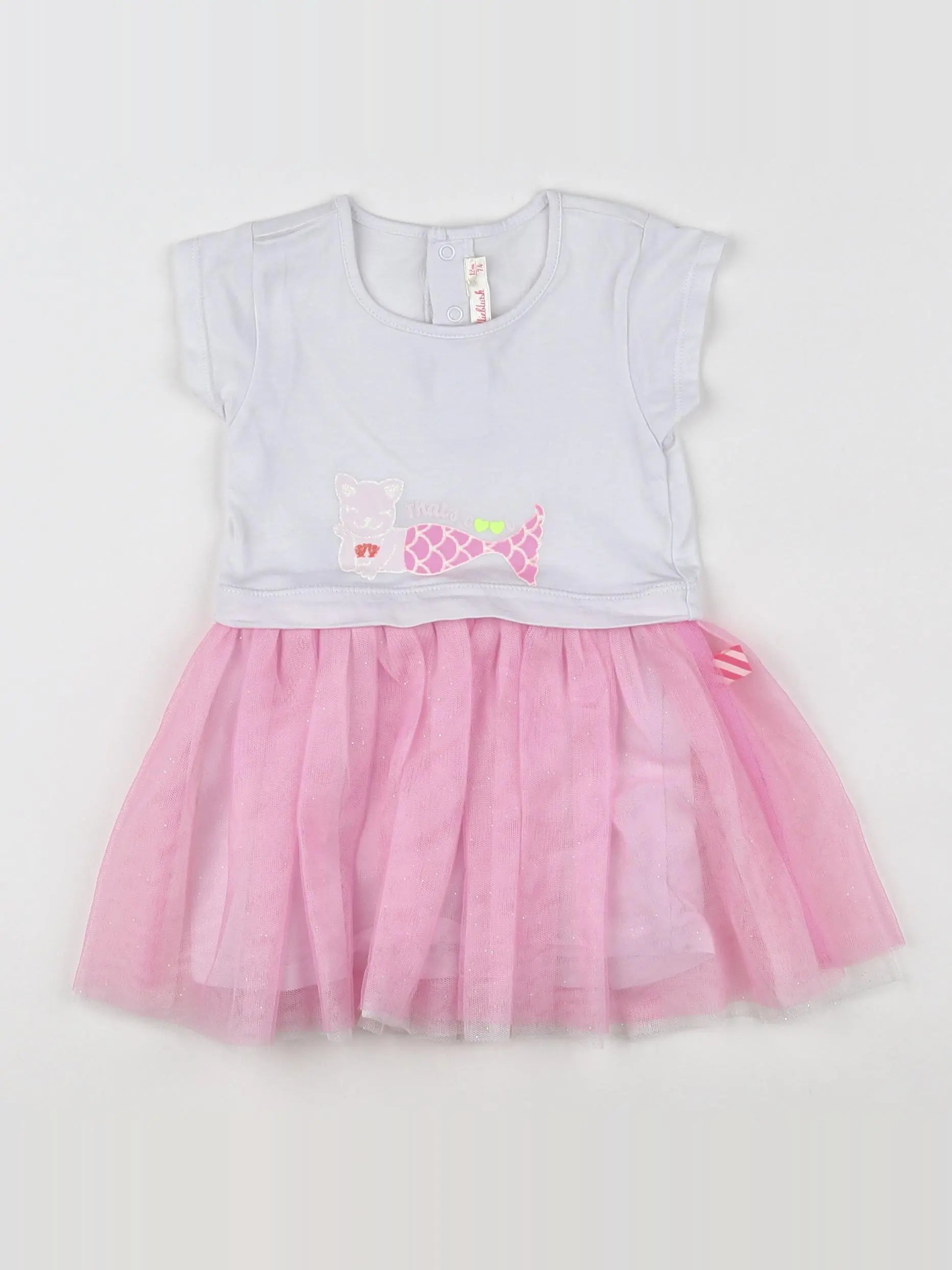 Billie Blush - robe blanc, rose - 12 mois