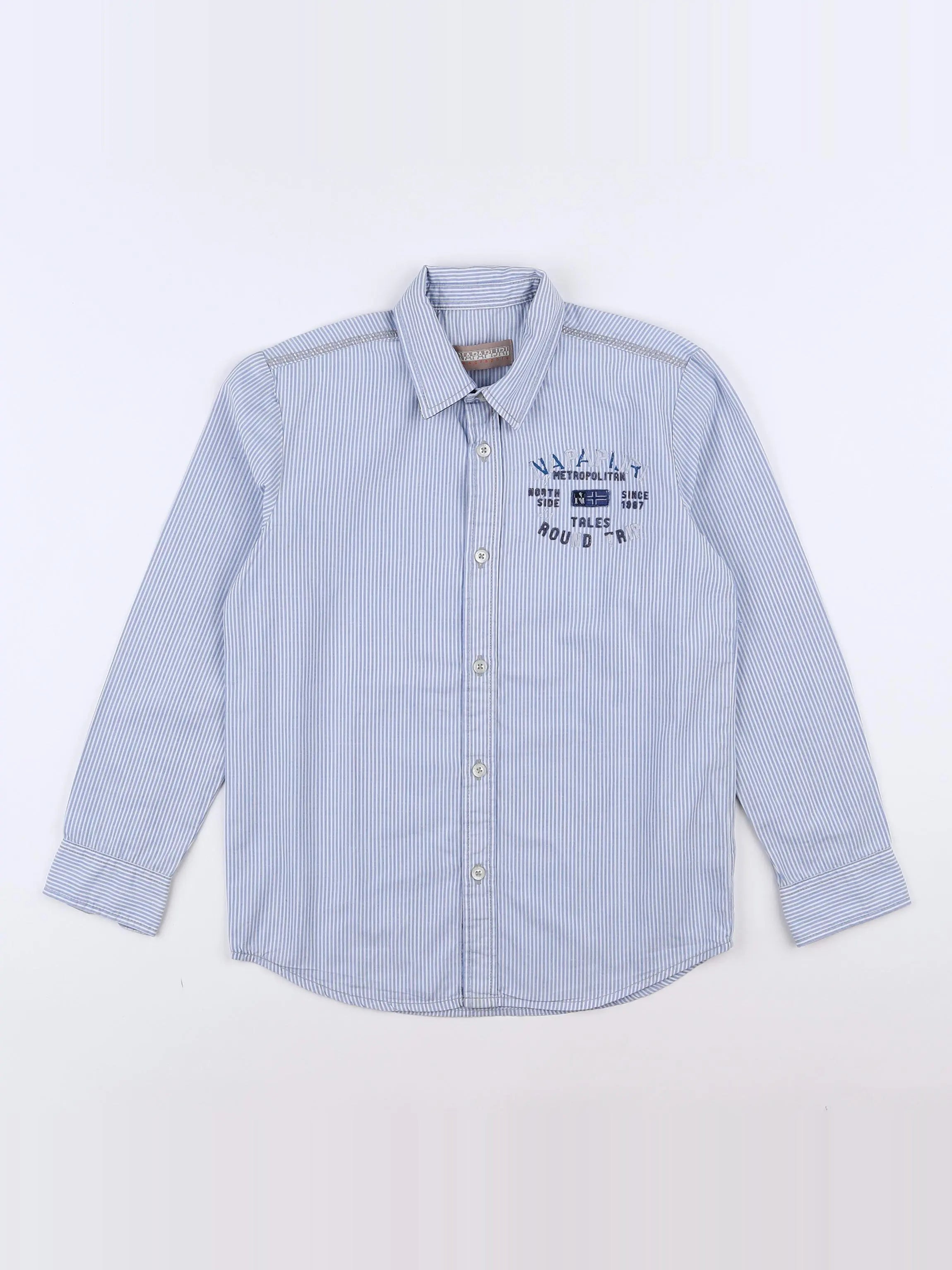 Napapijri - chemise bleu - 8 ans