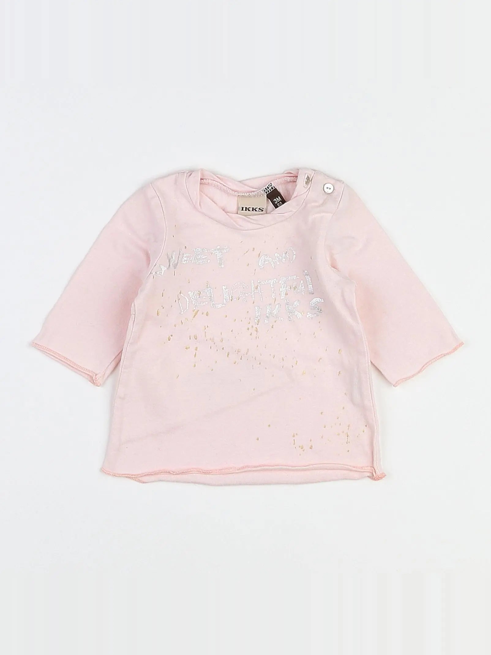 IKKS - tee-shirt rose - 3 mois